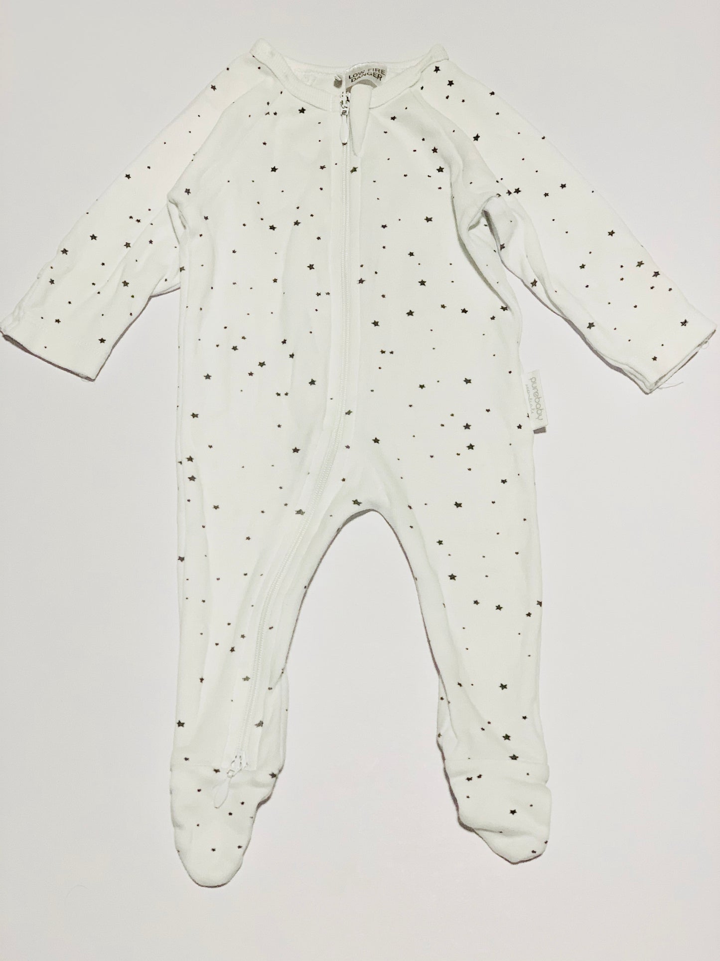 Blue stars zip onesie - Size 0000