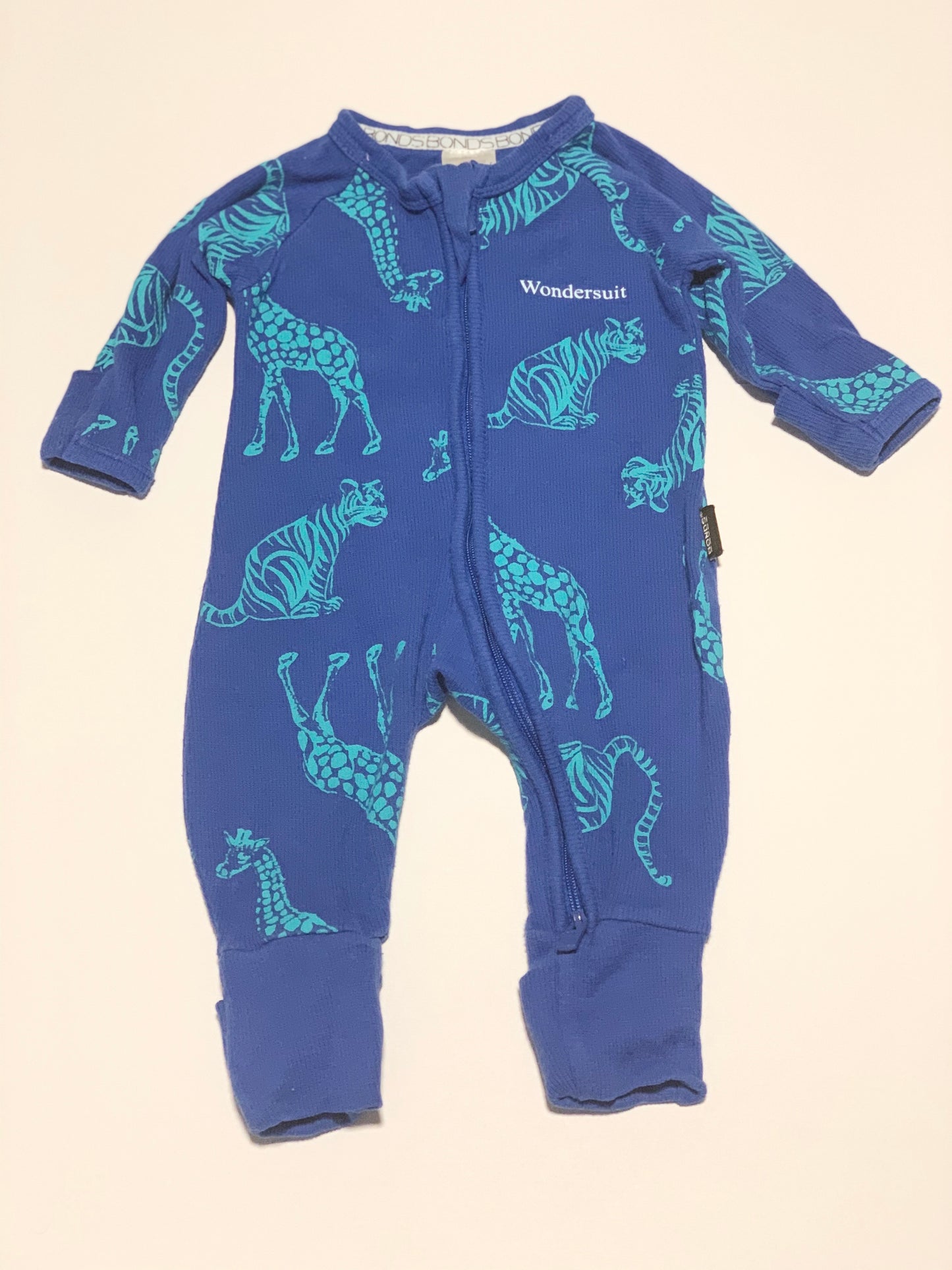 Zippy Wondersuit ribbed - Size 0000