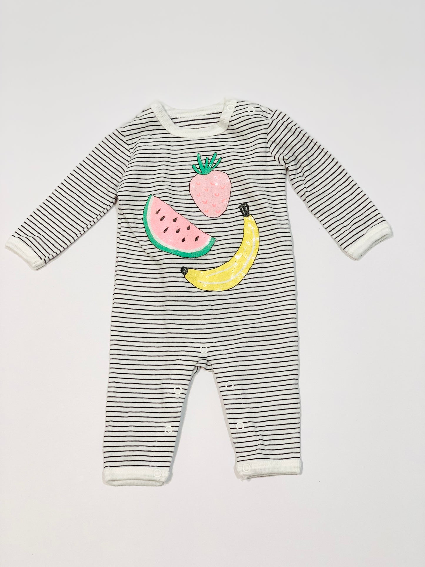 Sequined fruit onesie - Size 0000