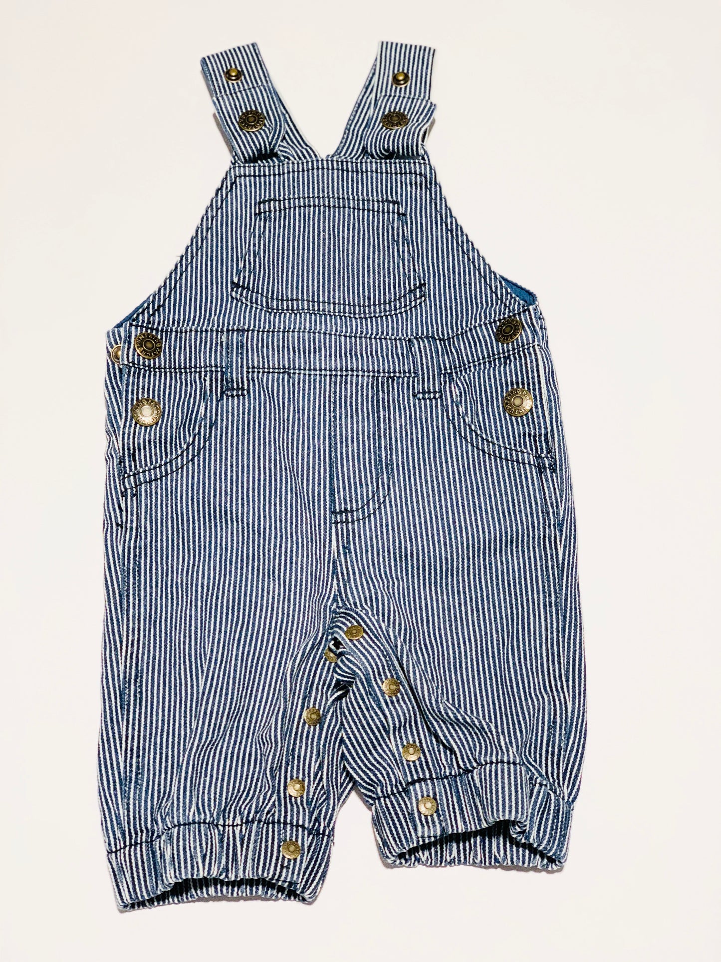 Blue stripe overalls - Size 000