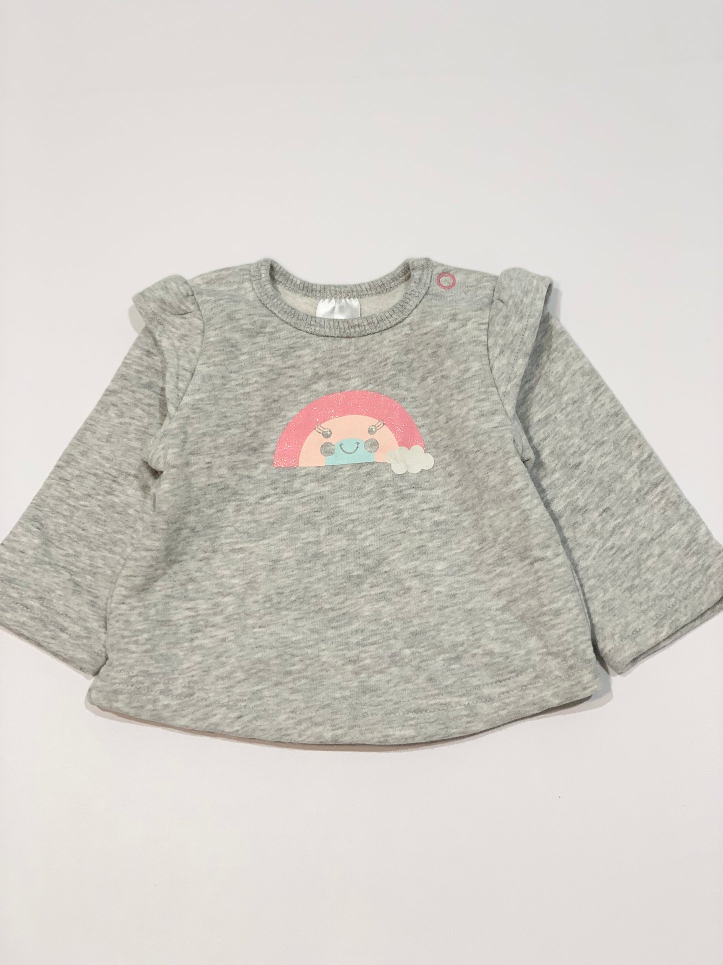 Grey rainbow sweater - Size 000