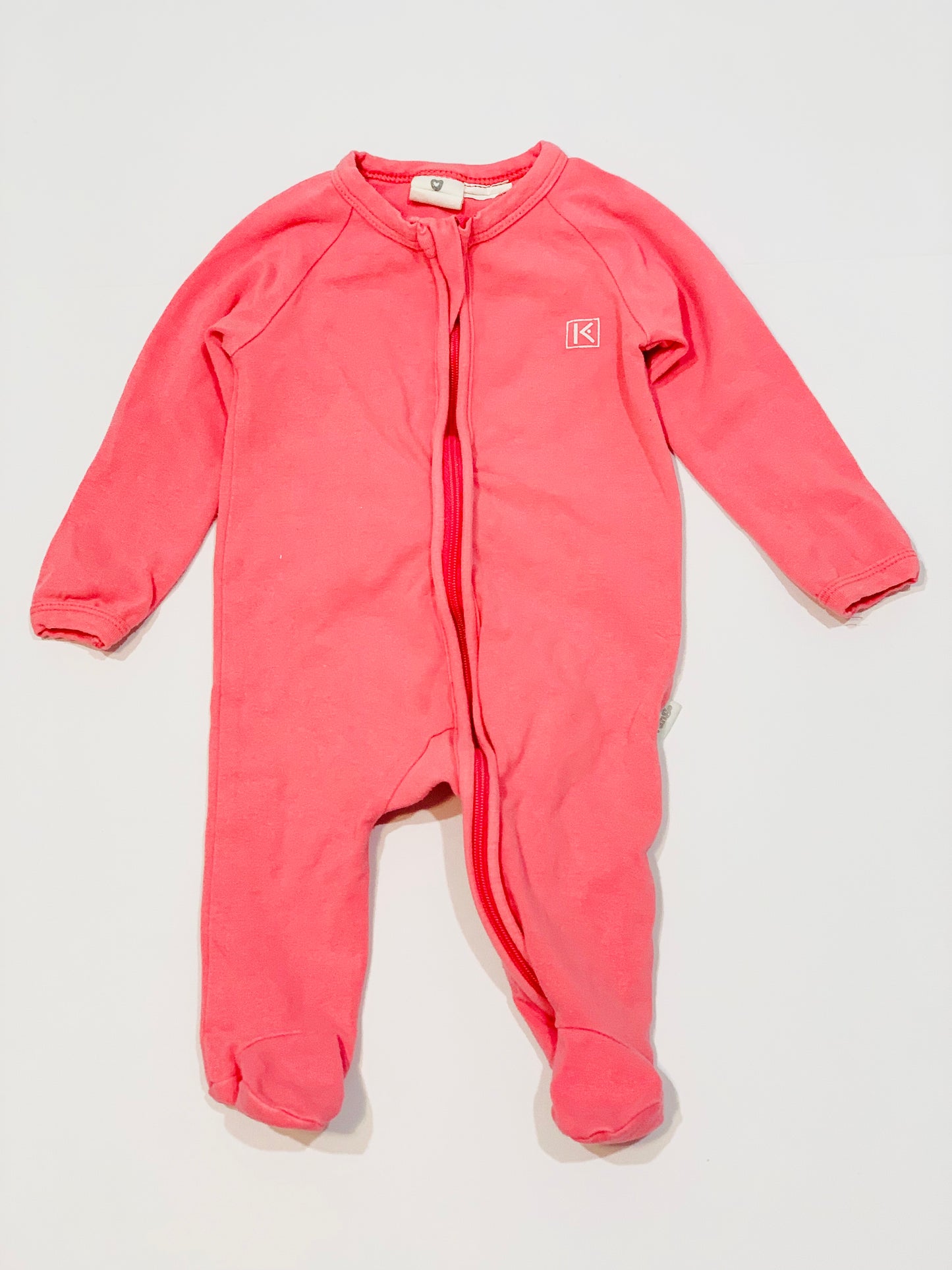 Pink zip onesie - Size 000