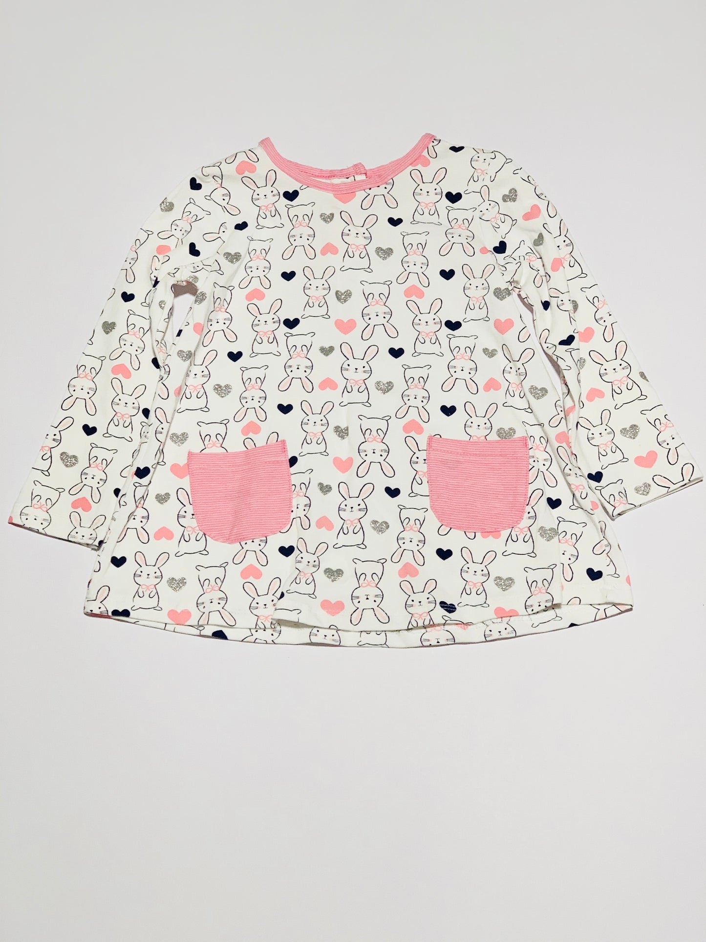 Glitter bunny dress brand new - Size 2