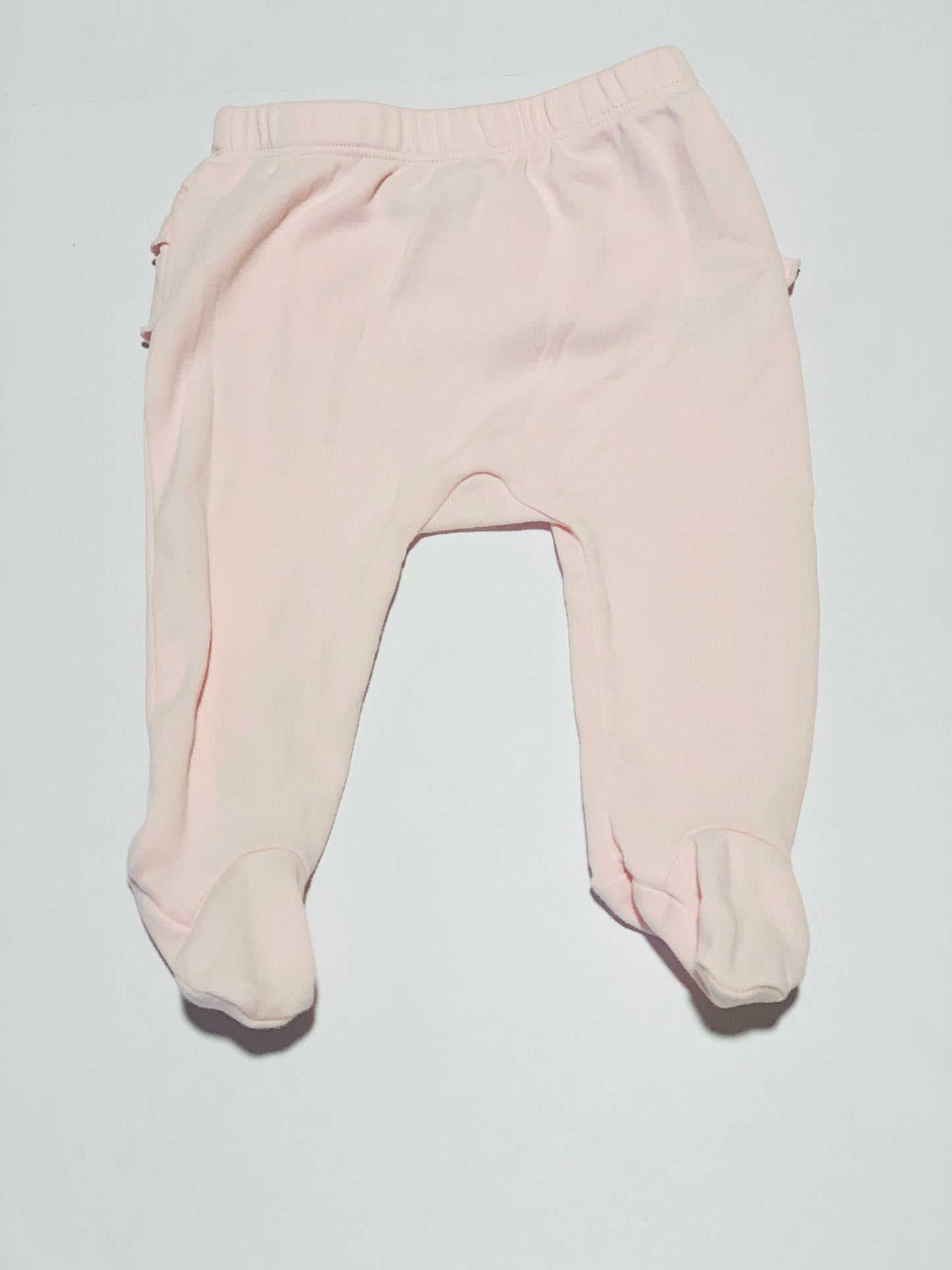 Pink frill footed pants - Size 000