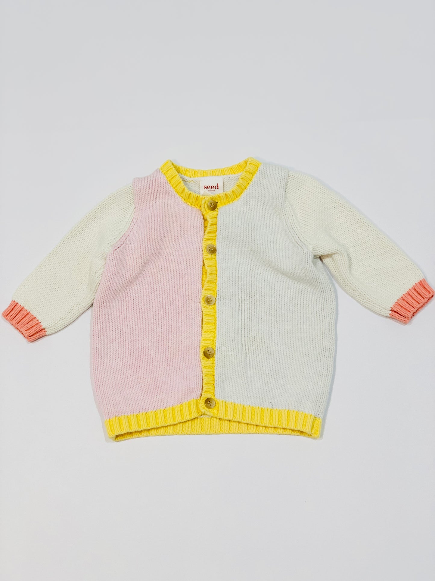 Block colour cardigan - Size 00