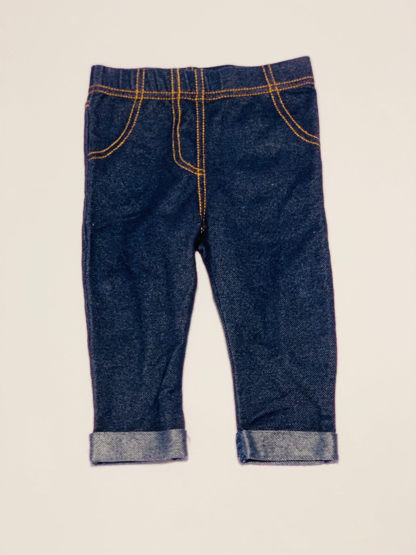 Denim jeggings - Size 6-9 months