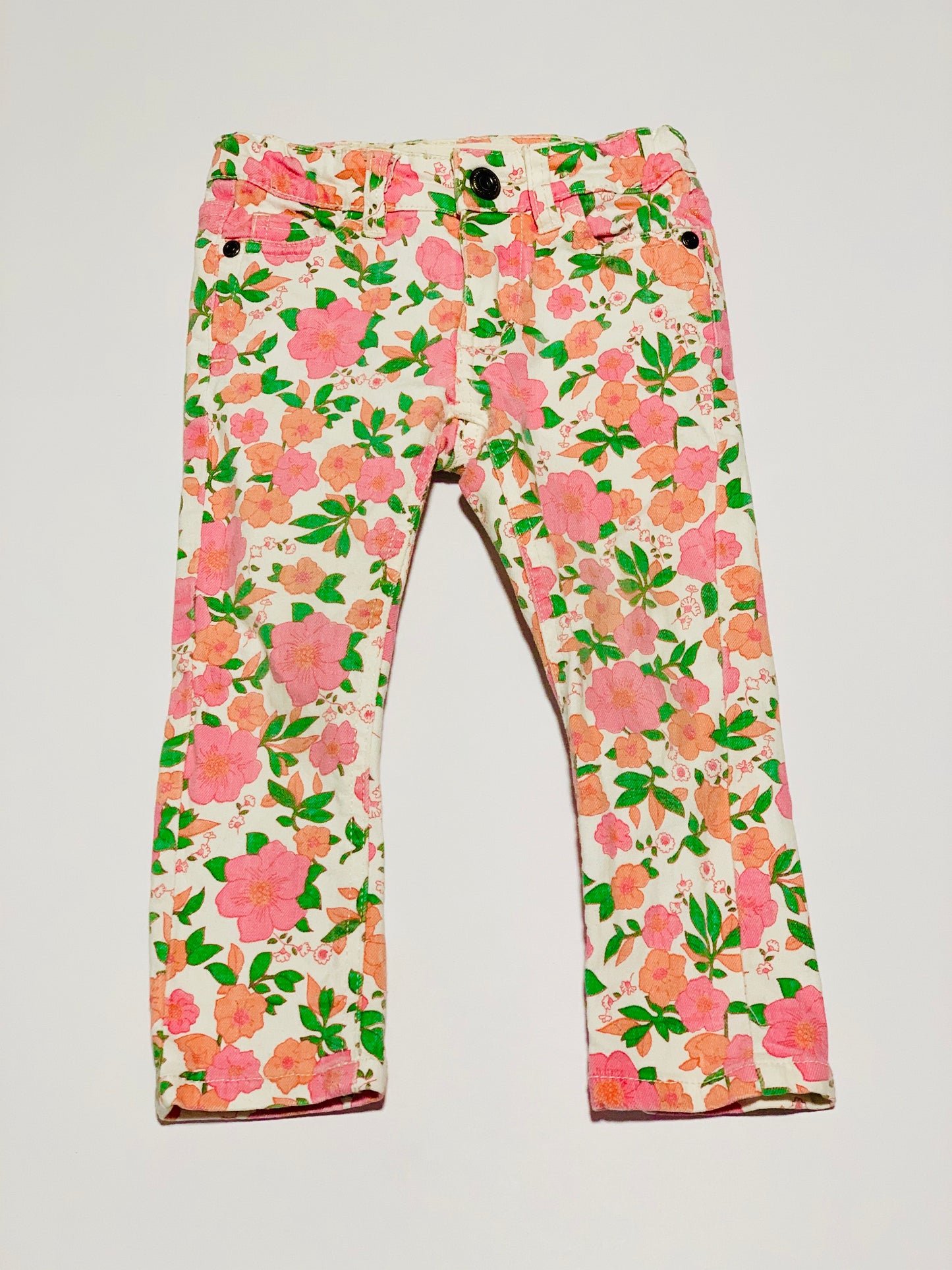 Floral jeans - Size 2