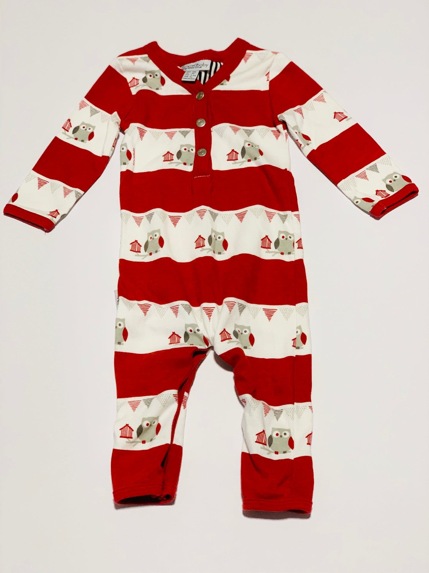 Red owl onesie - Size 000
