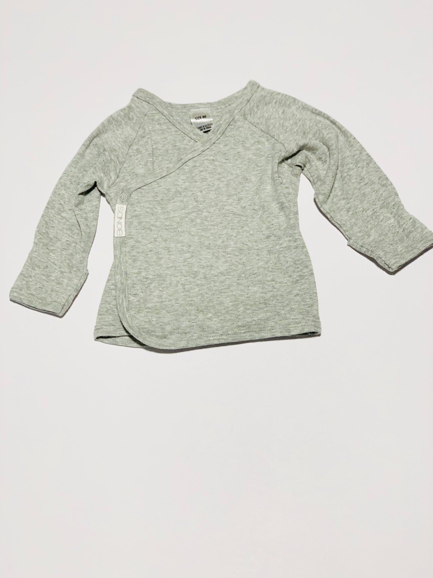 Grey cross-over top - Size 00