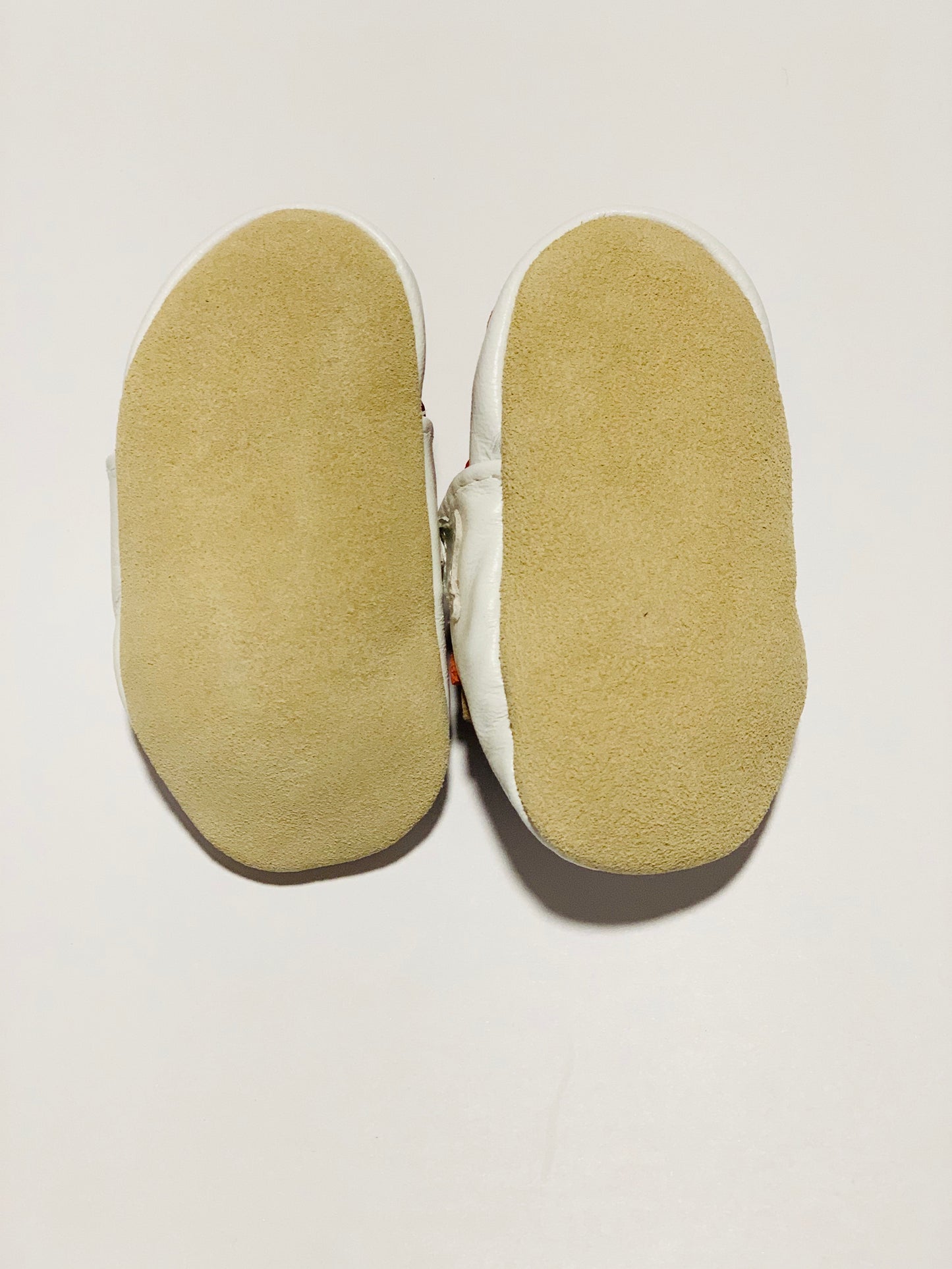 Leather soft sole shoes brand new - Size 0-6 months