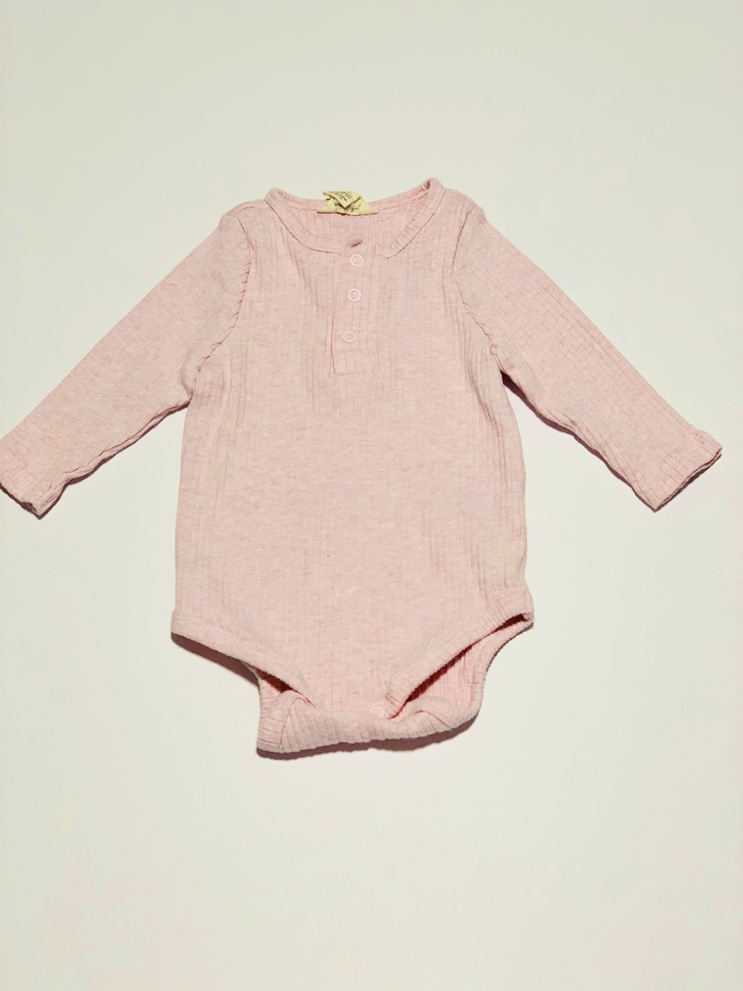 Pink ribbed bodysuit - Size 0