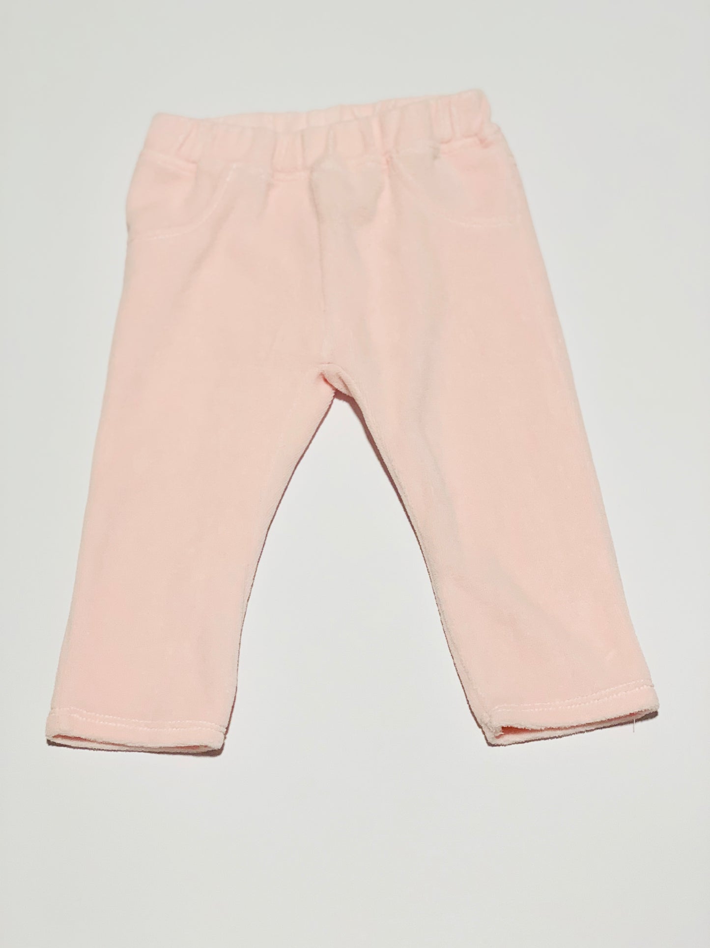 Pink velour pants - Size 0