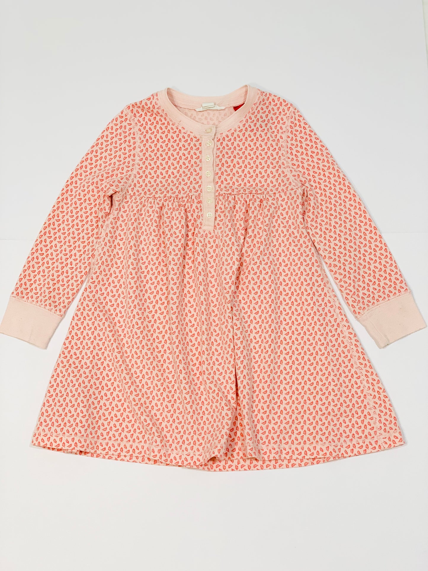 Pink leaf nightie - Size 3