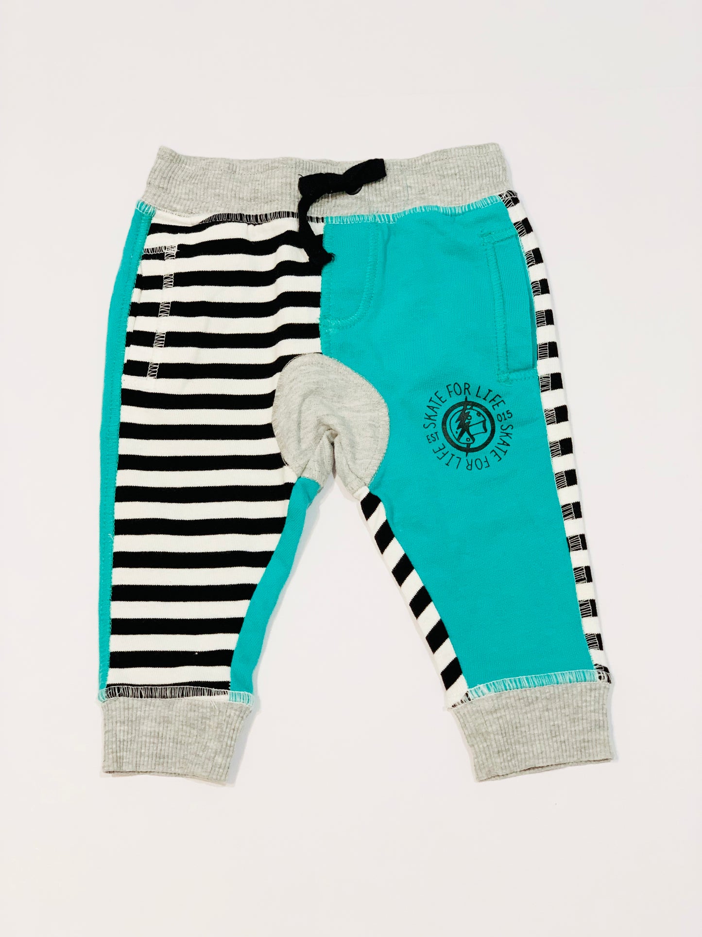 Green striped trackies - Size 00