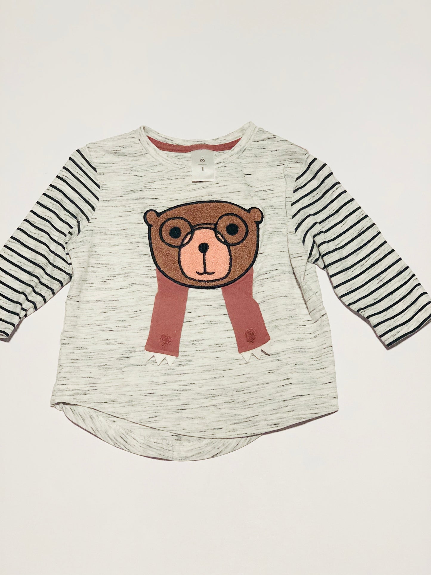 Peek-a-boo bear top - Size 1