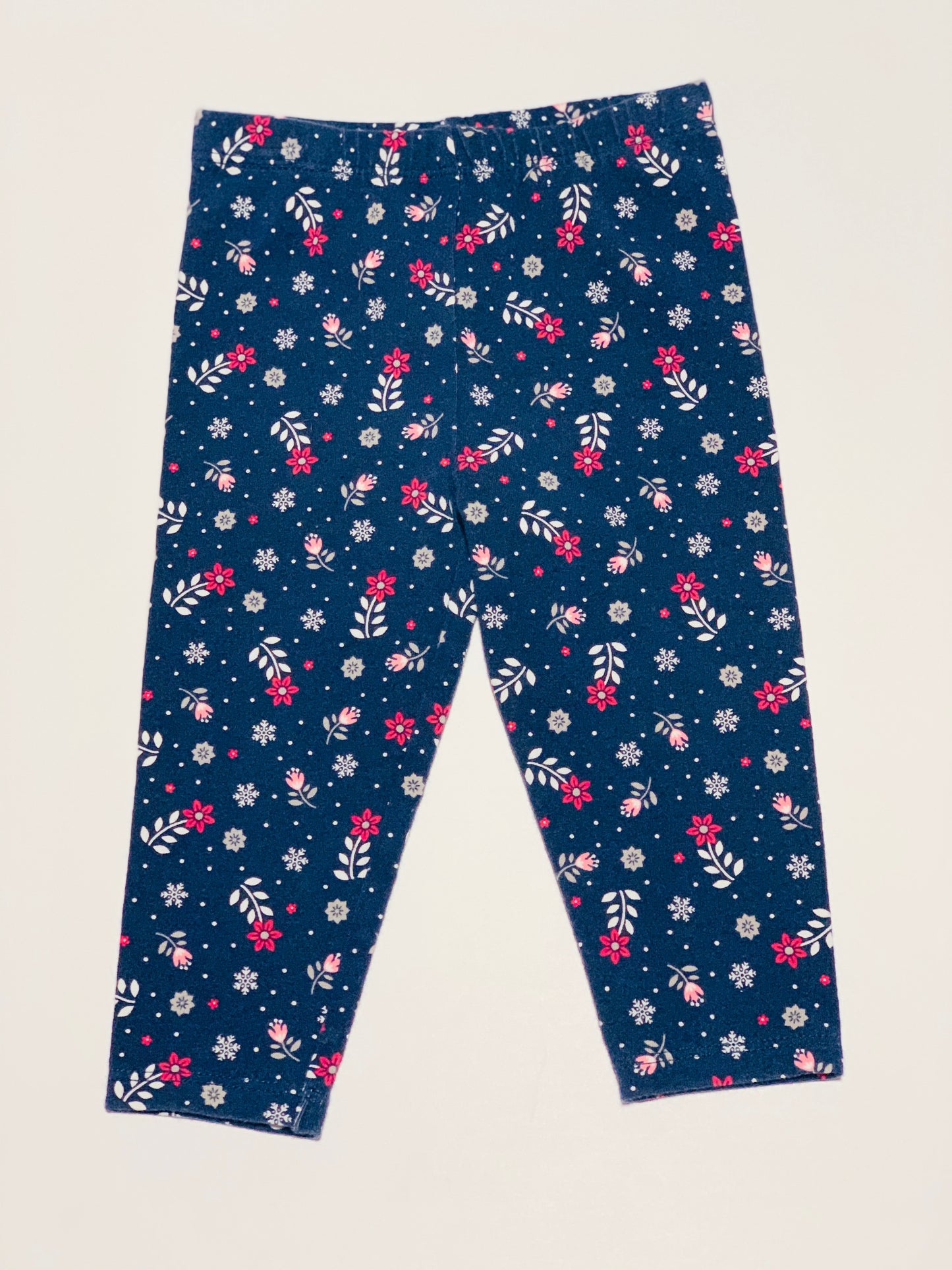 Floral leggings - Size 9 months