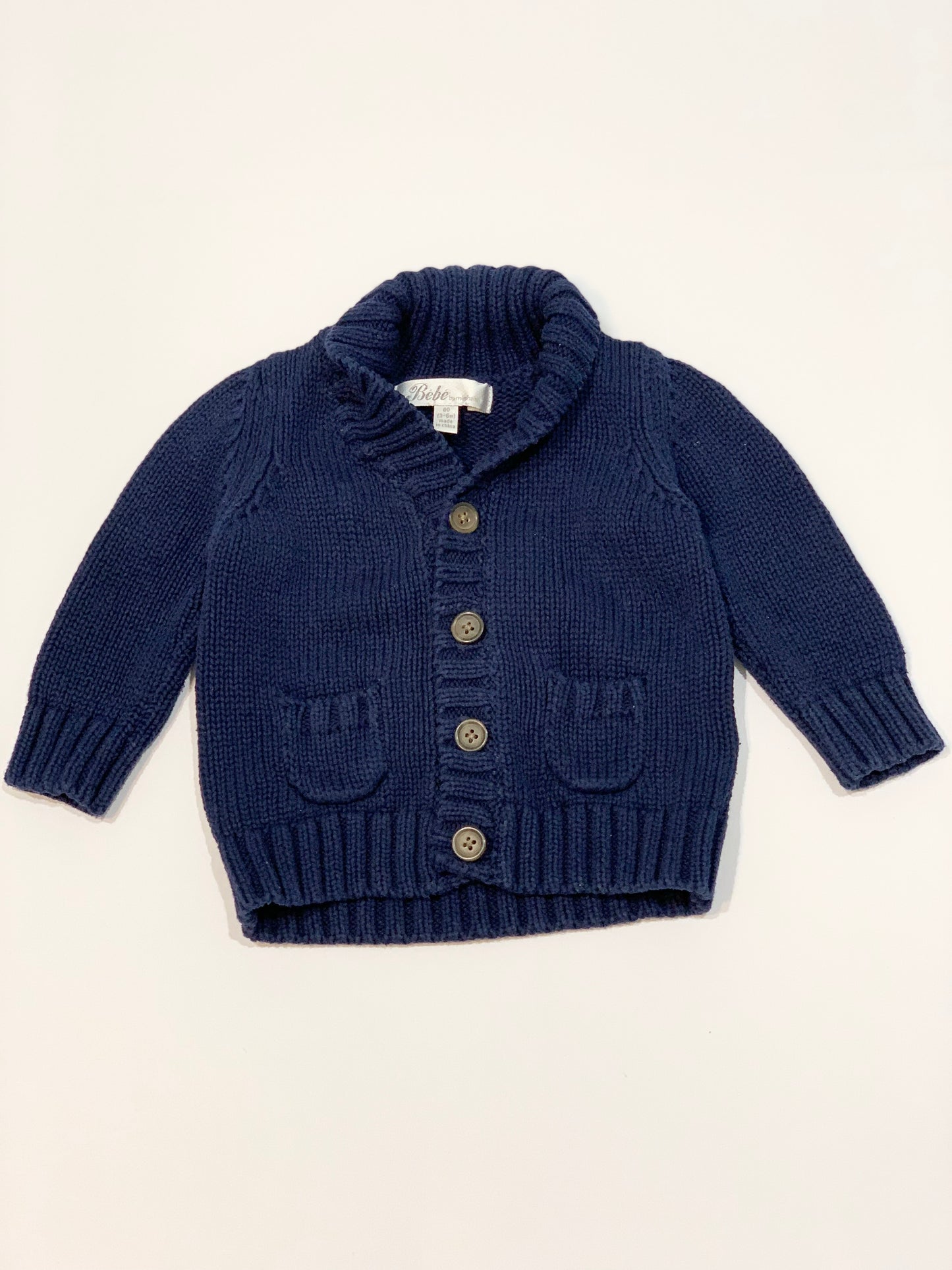 Navy knit jacket - Size 00
