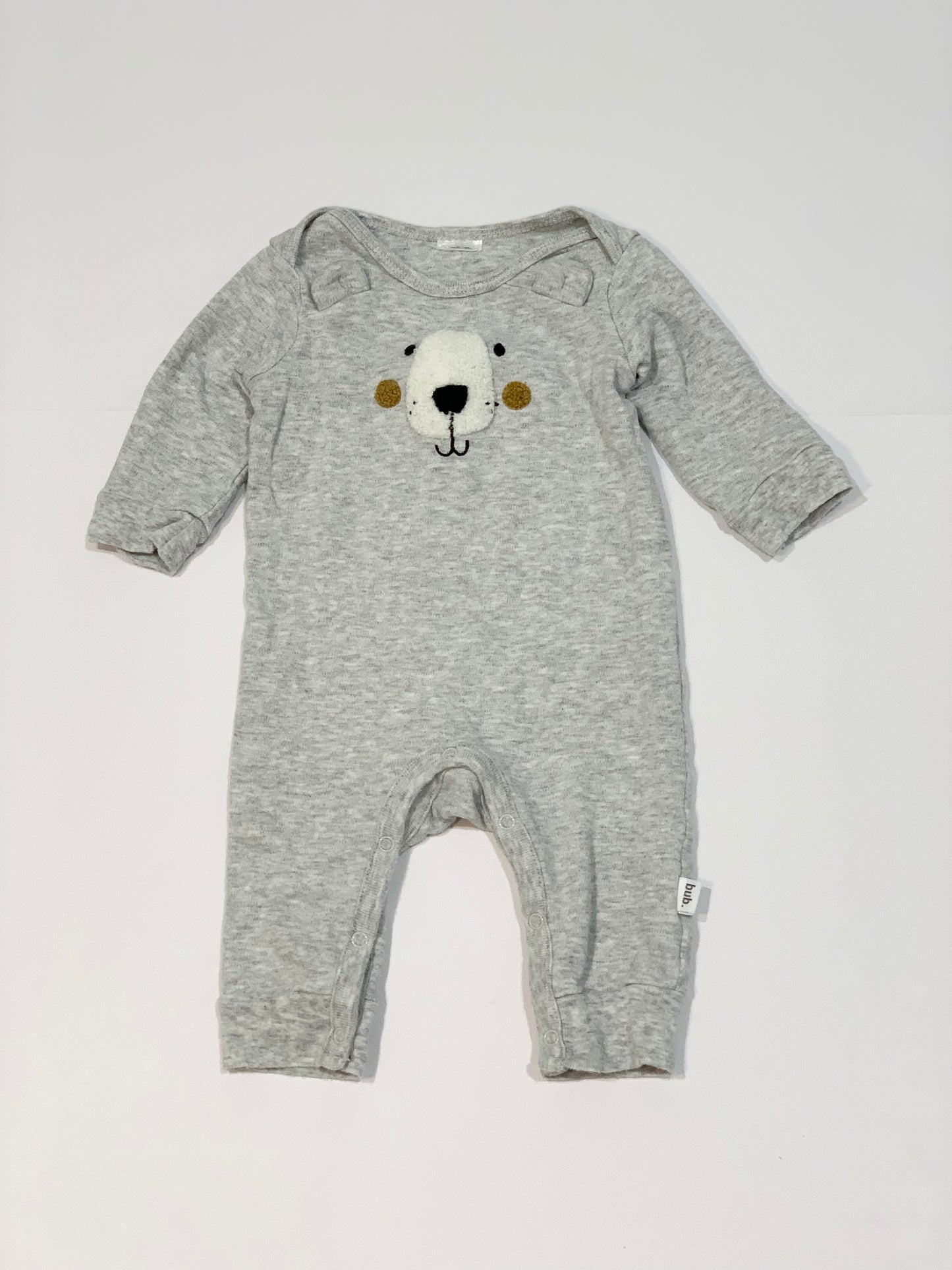 Grey bear onesie - Size 00