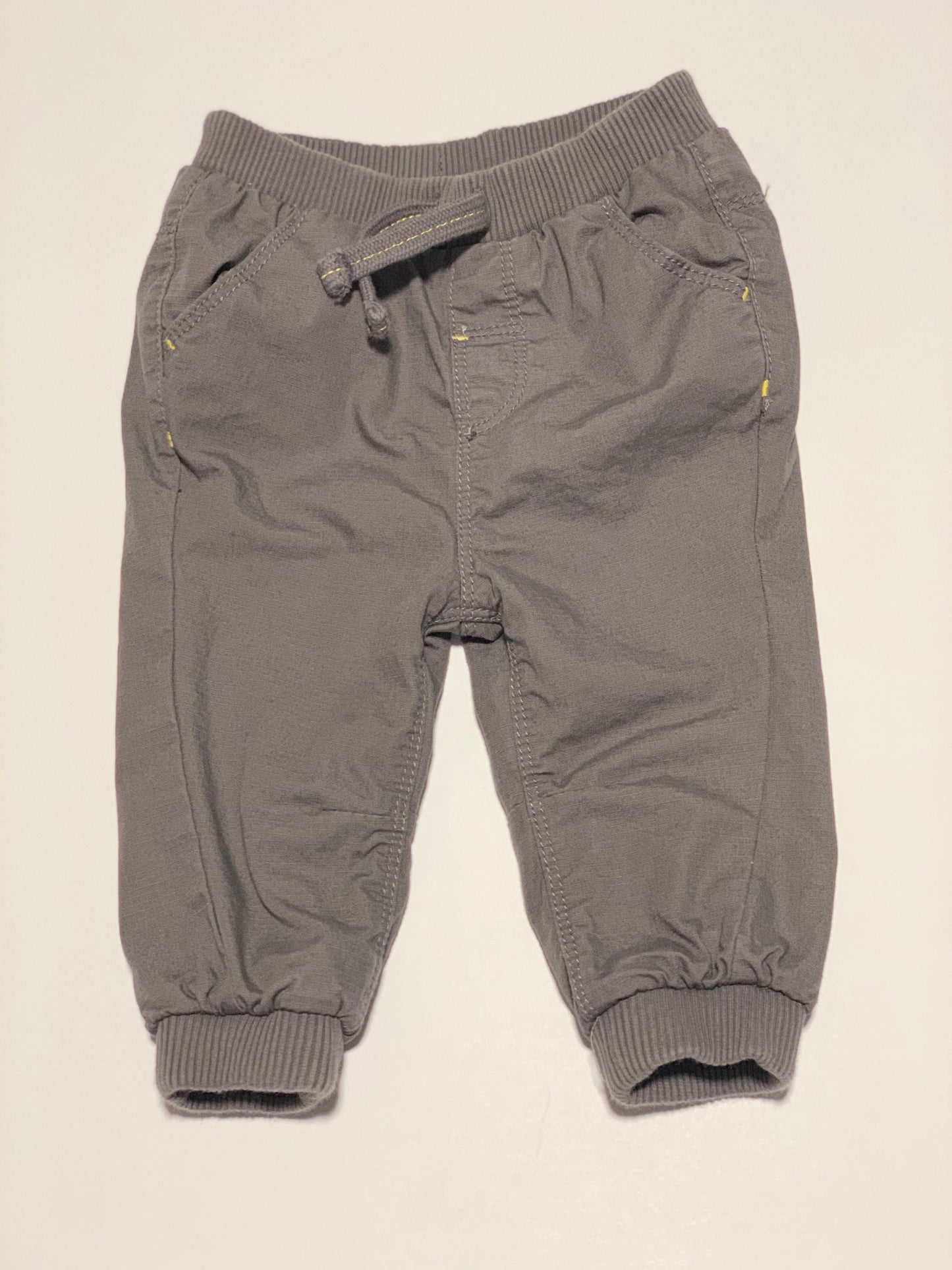 Grey woven pants - Size 6-9 months