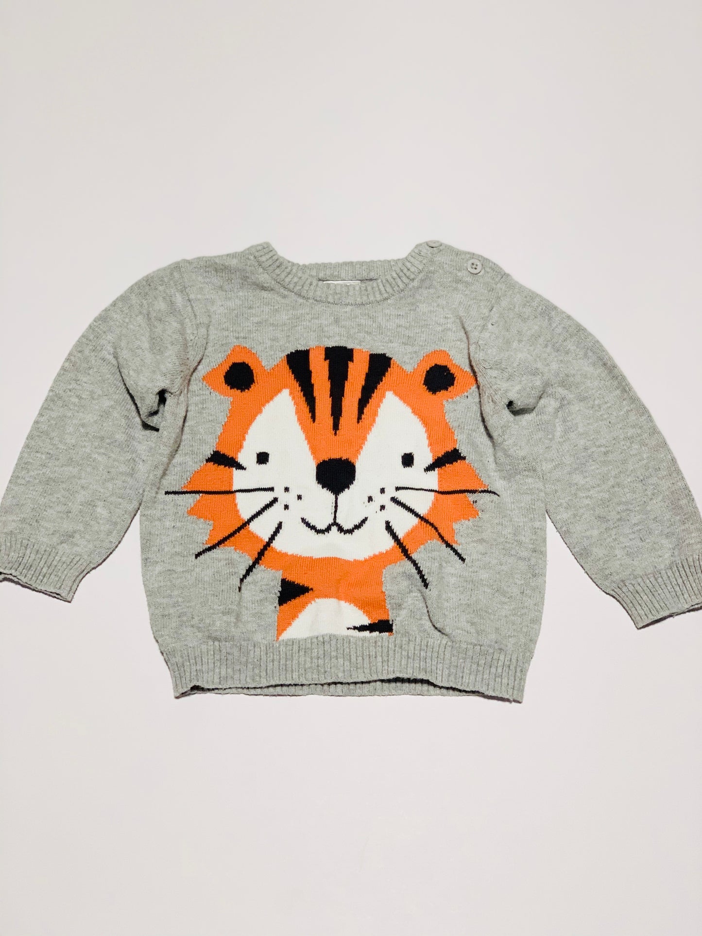 Grey tiger jumper- Size 0