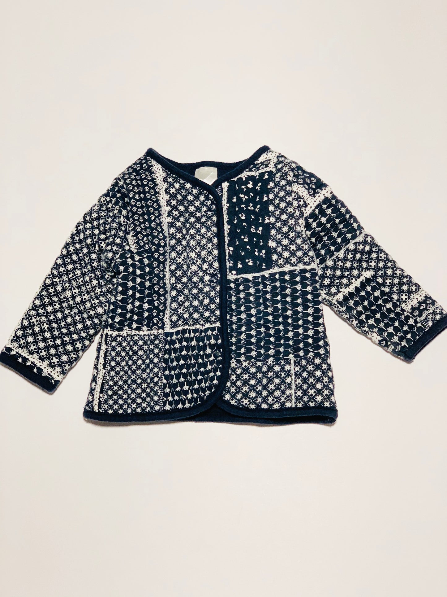 Quilted navy jacket - Size 00