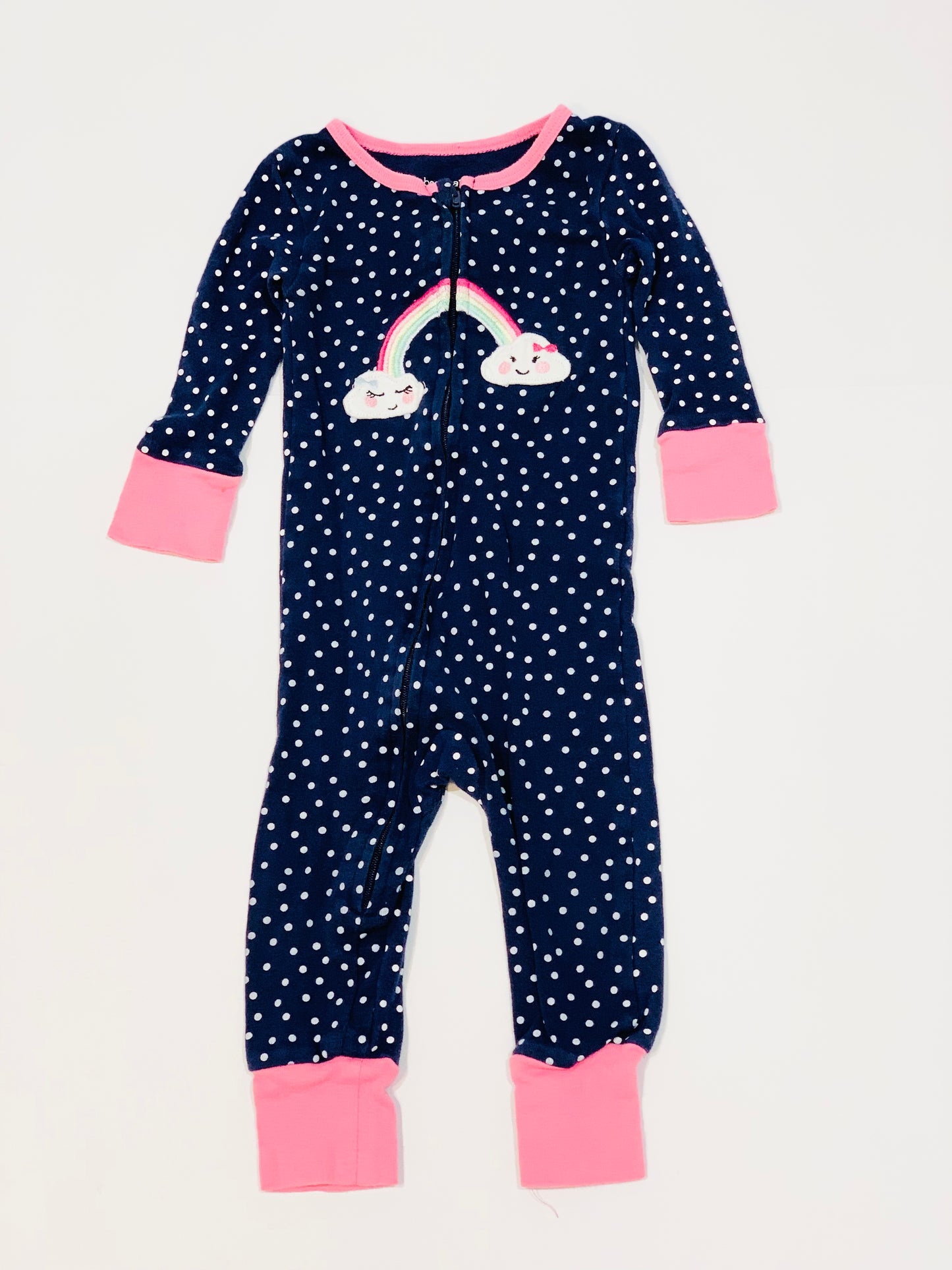 Rainbow zip onesie - Size 0