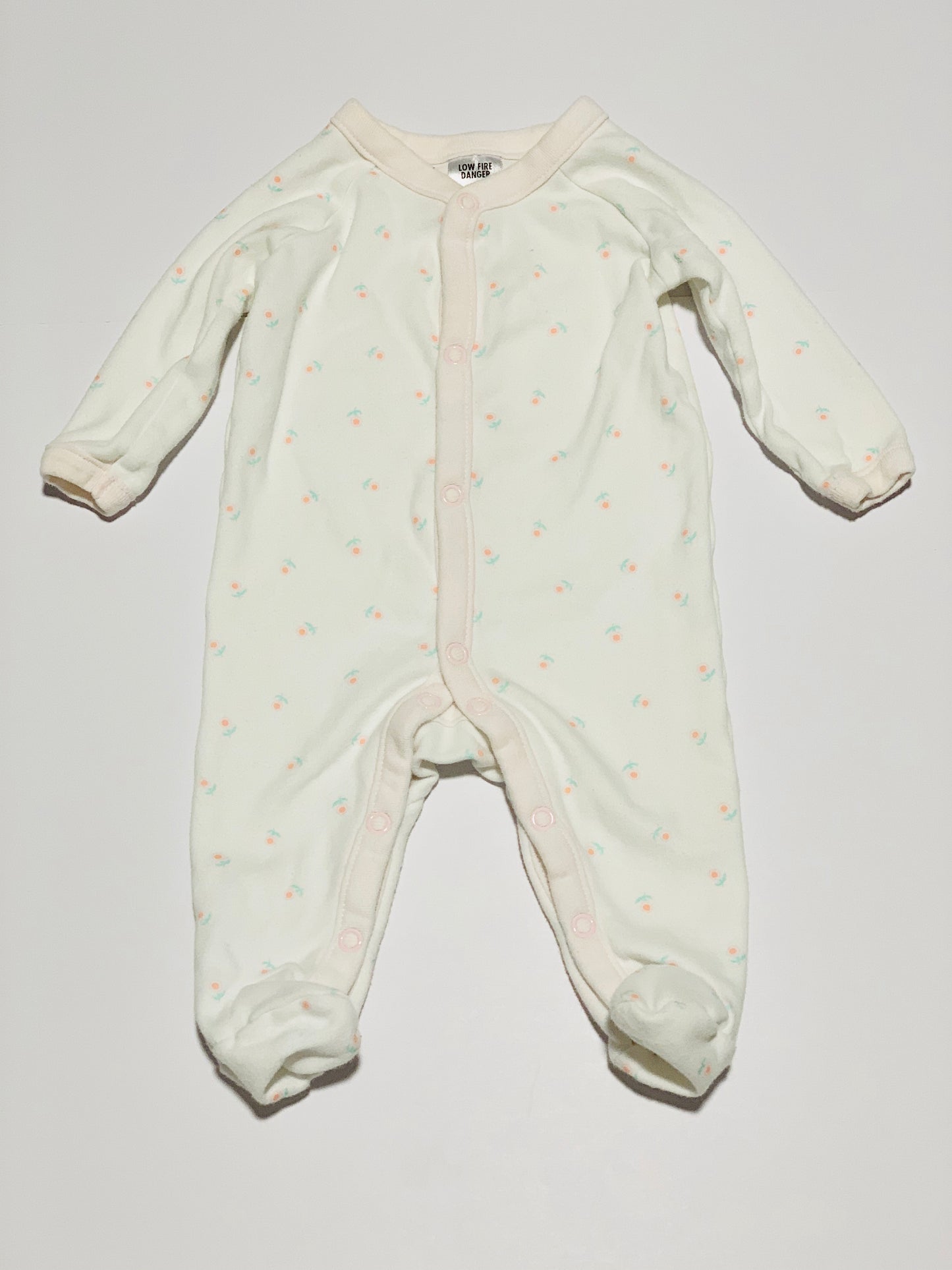White floral onesie - Size 000