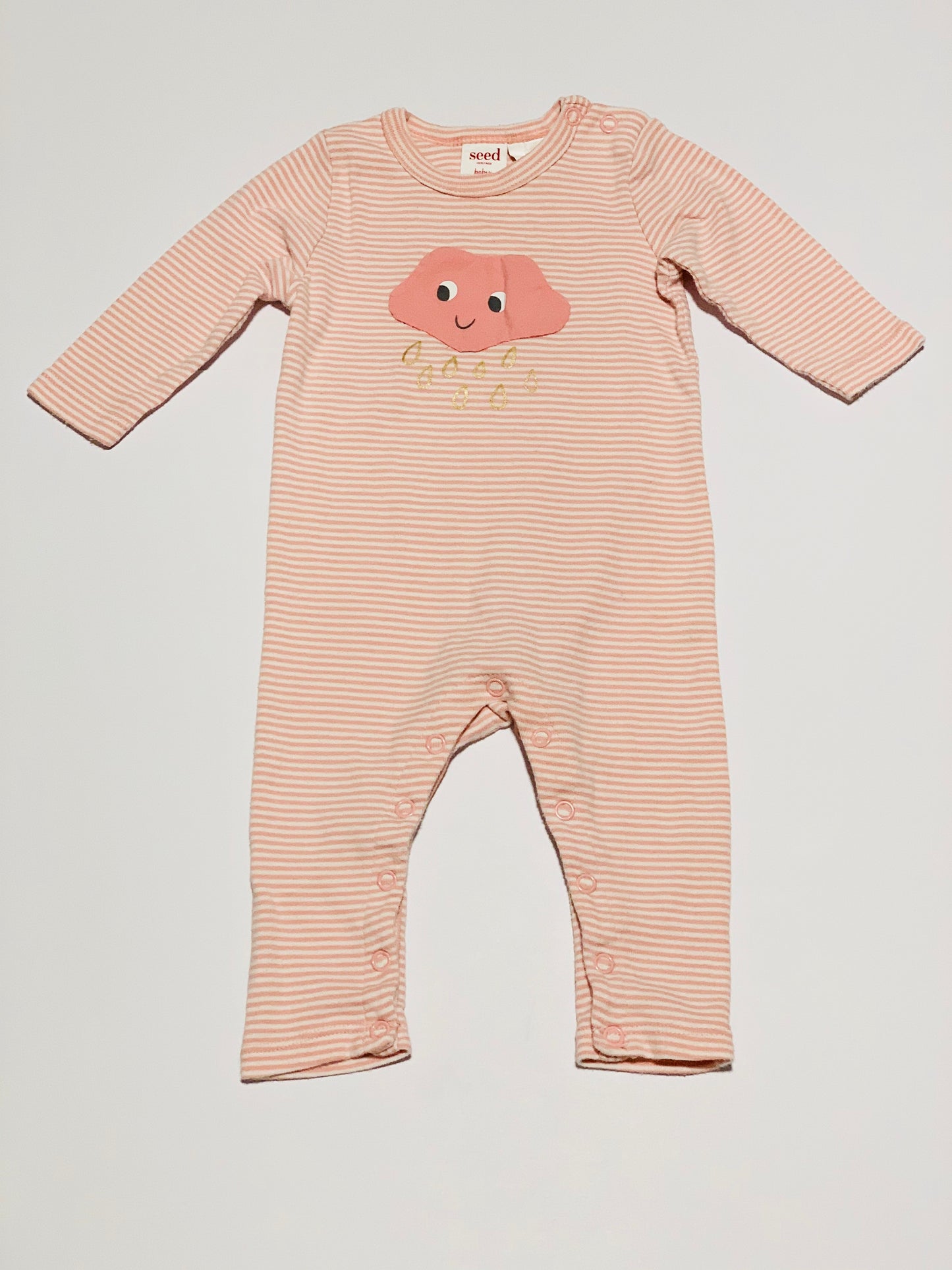 Pink rain cloud onesie - Size 00