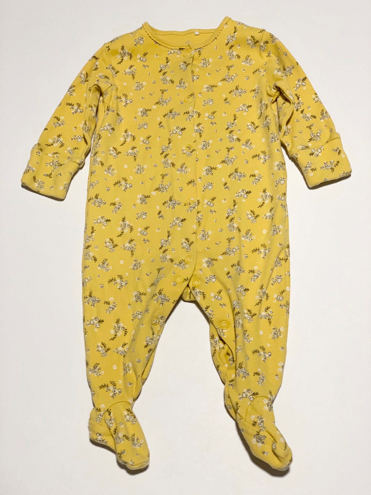 Yellow flower onesie - Size 00