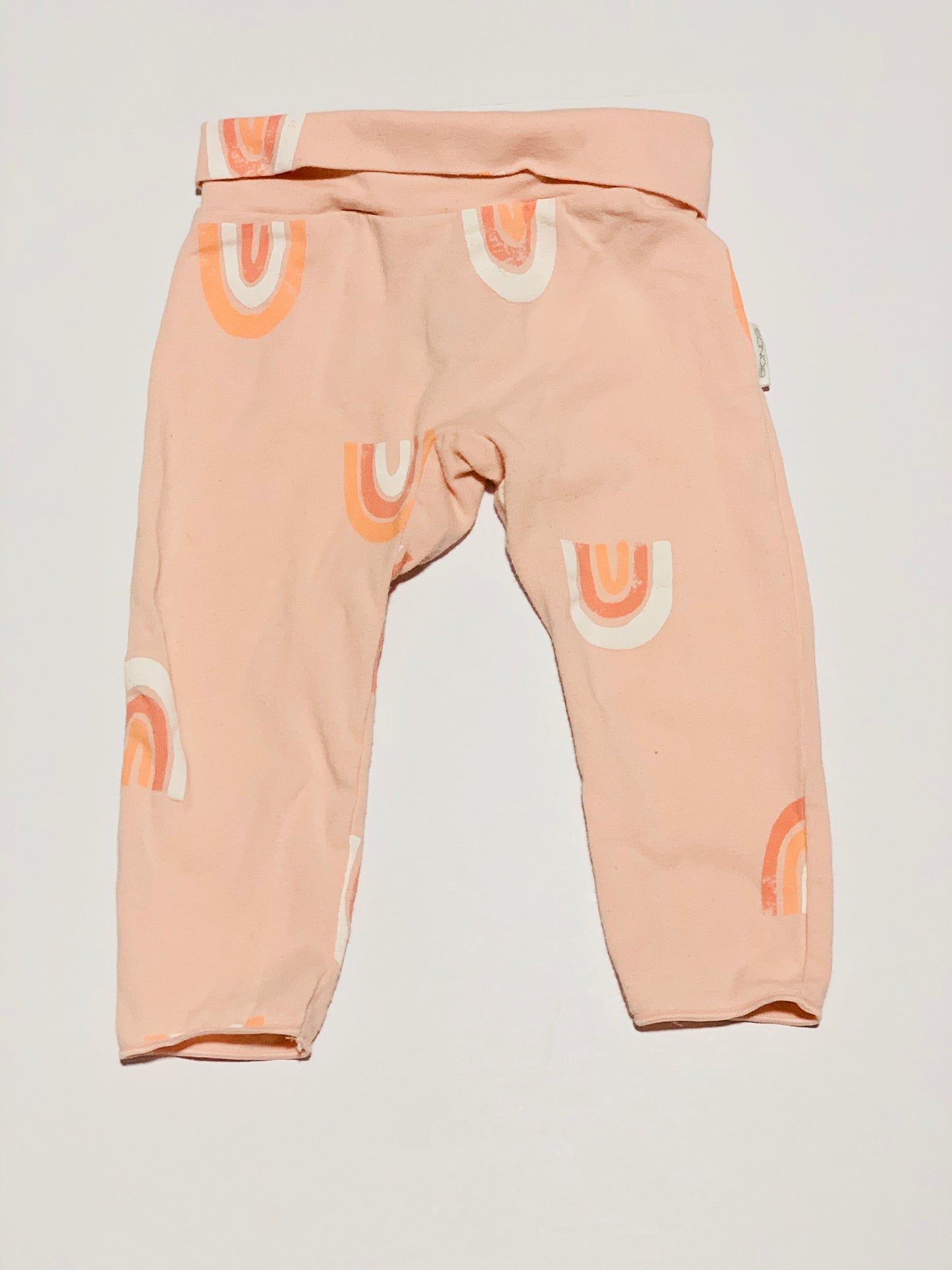 Pink rainbows leggings - Size 00