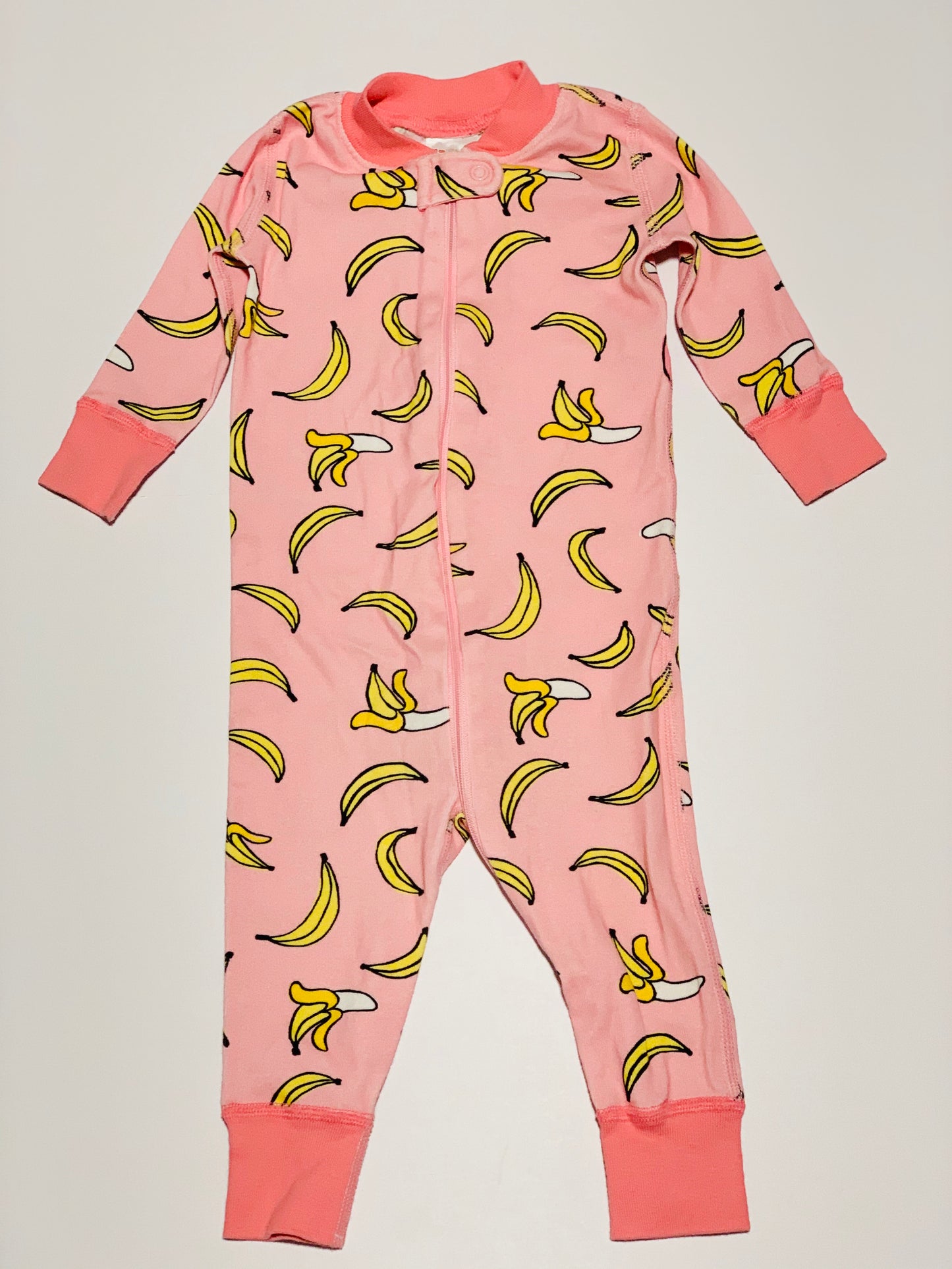 Pink bananas onesie - Size 0