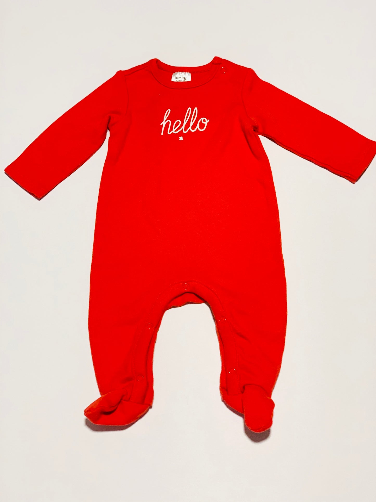 Red hello onesie - Size 000
