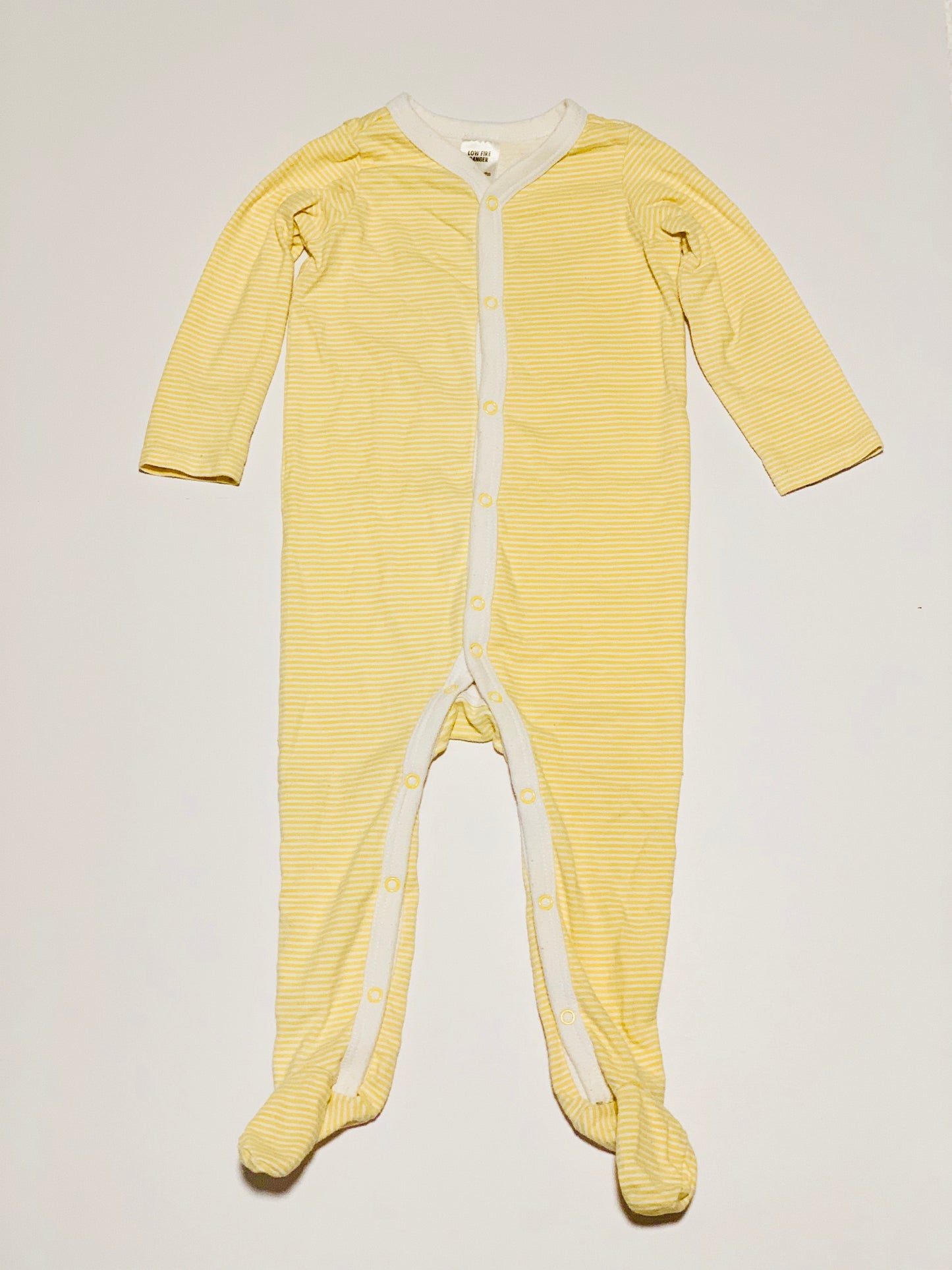 Yellow stripe onesie - Size 1