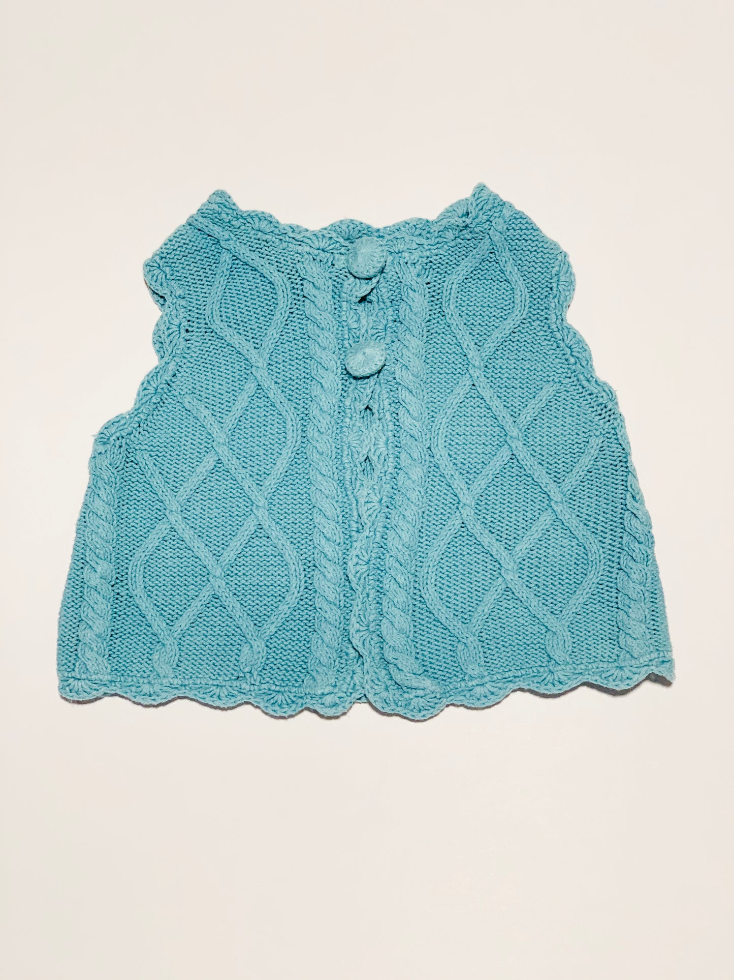 Teal knit vest - Size 1