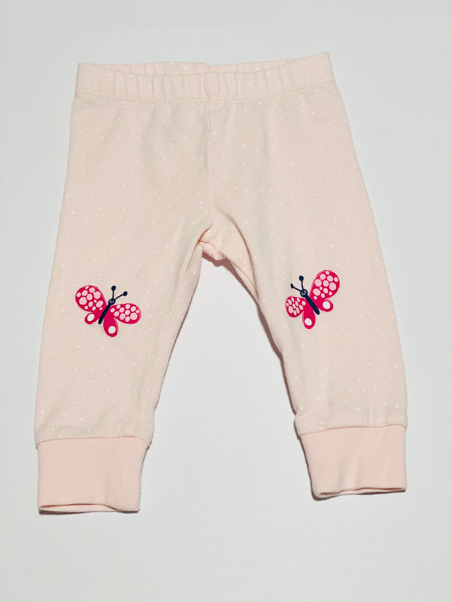 Pink butterfly leggings - Size 000