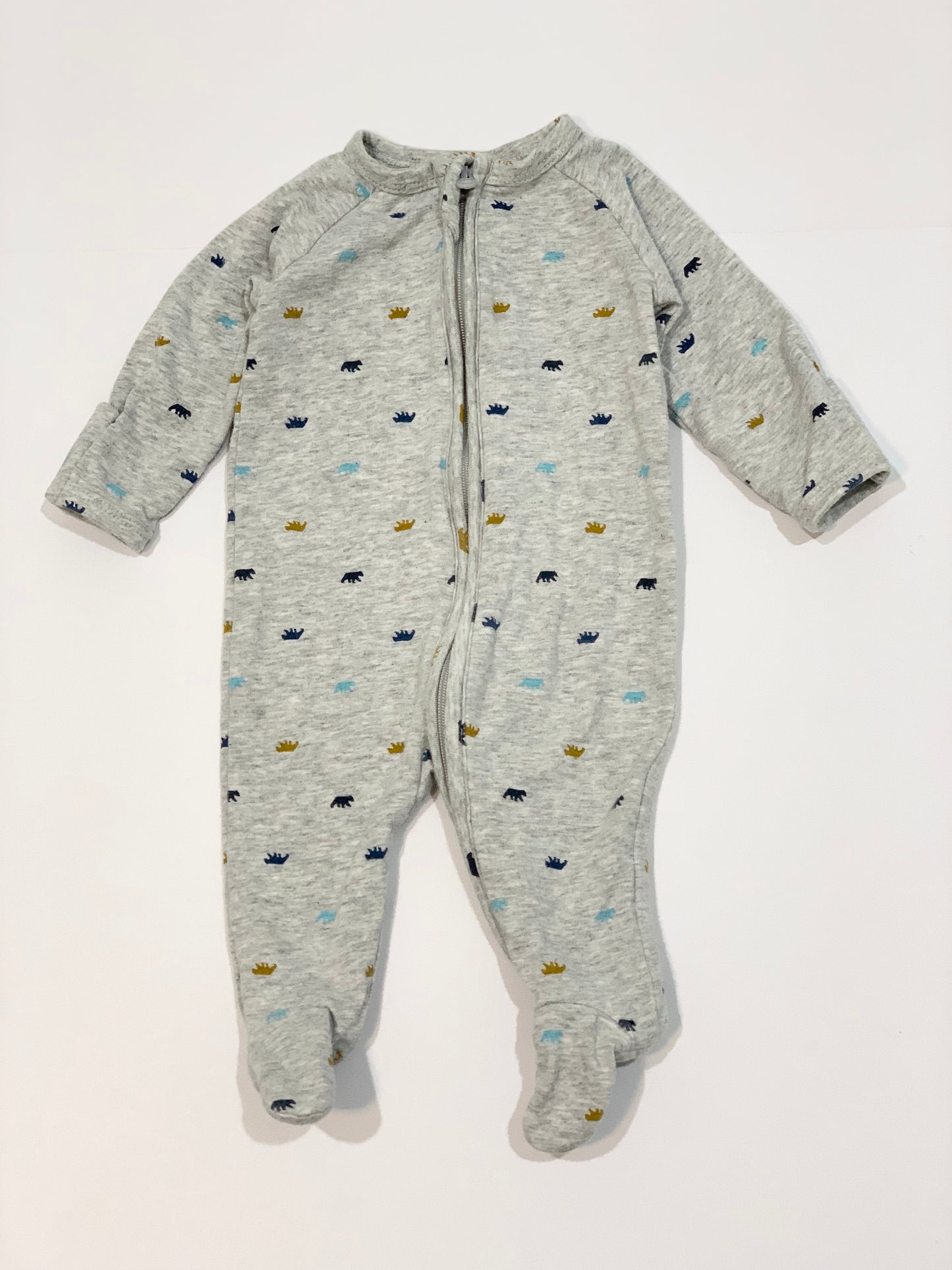 Grey zip onesie - Size 0000