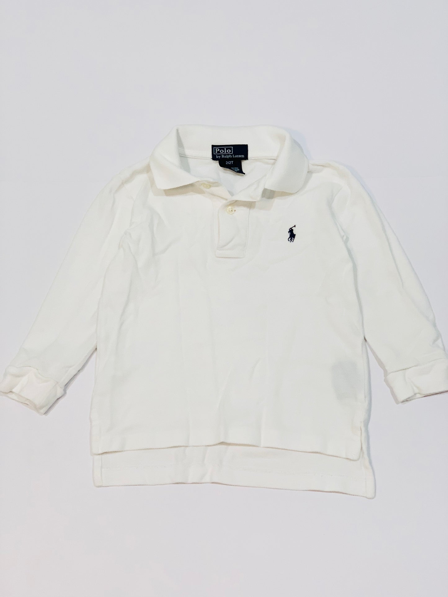 White polo top - Size 2