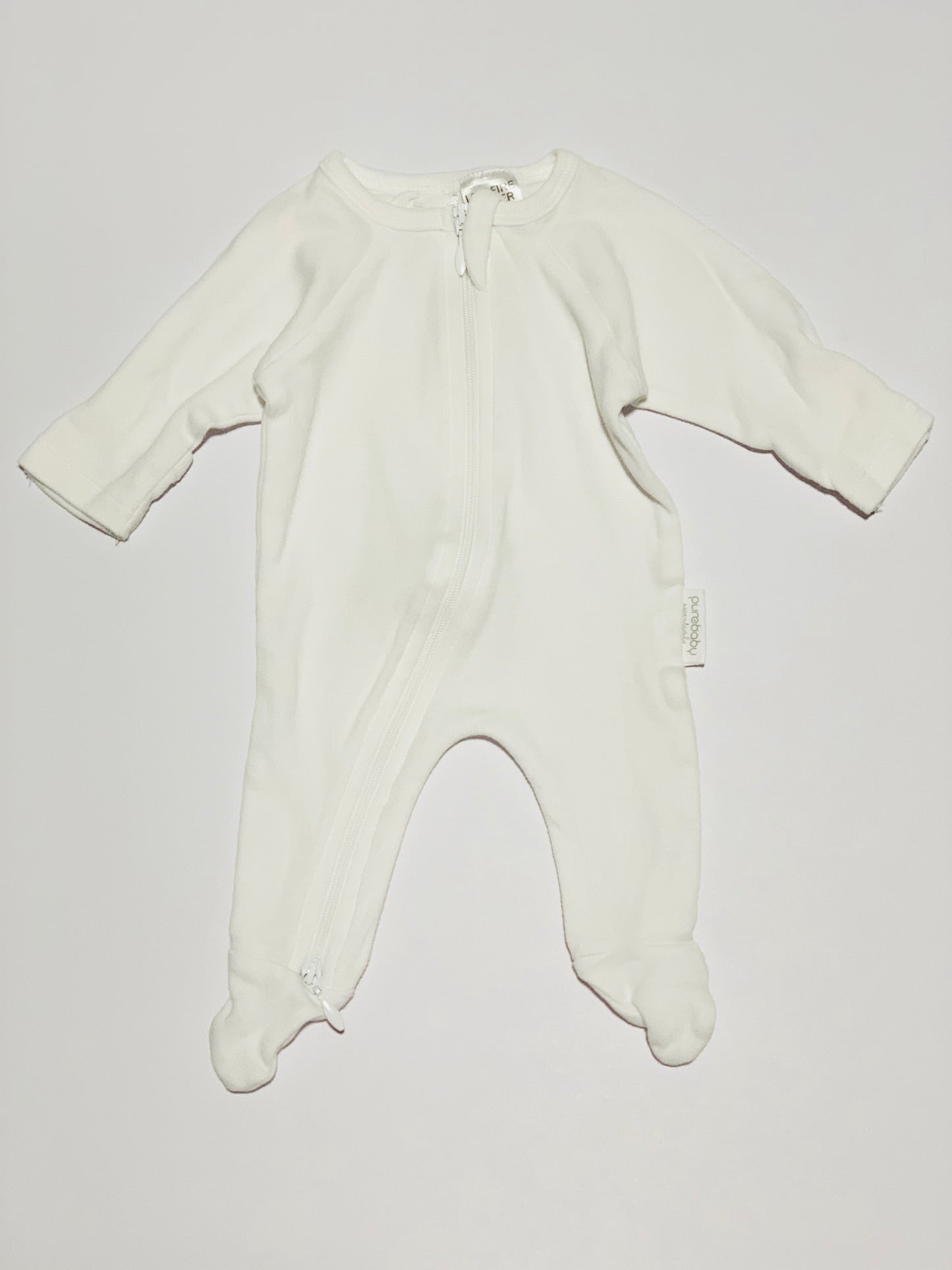White zip onesie - Size 00000