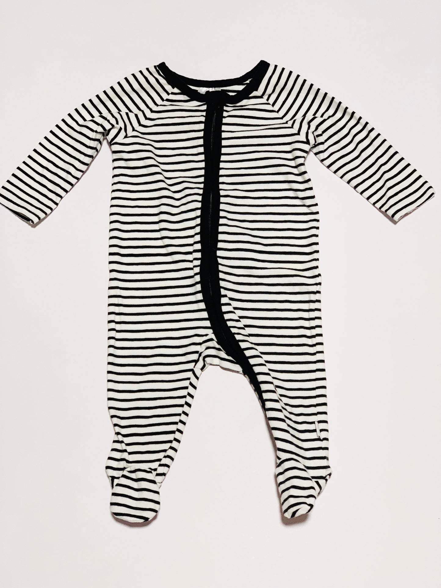 Striped zip onesie - Size 000