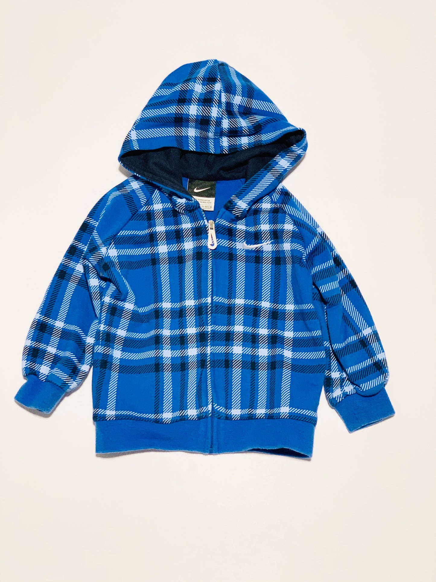 Blue hooded jacket - Size 9-12 months