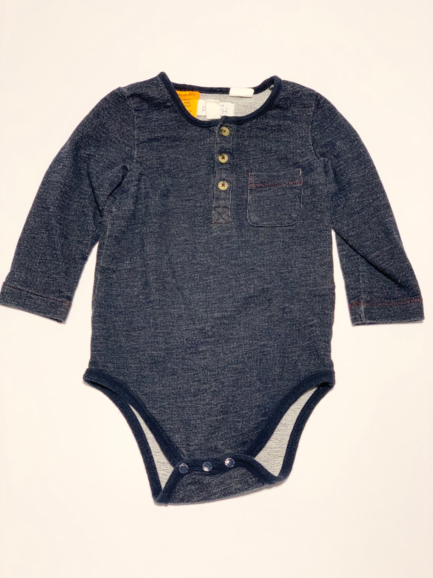 Navy jersey bodysuit - Size 1