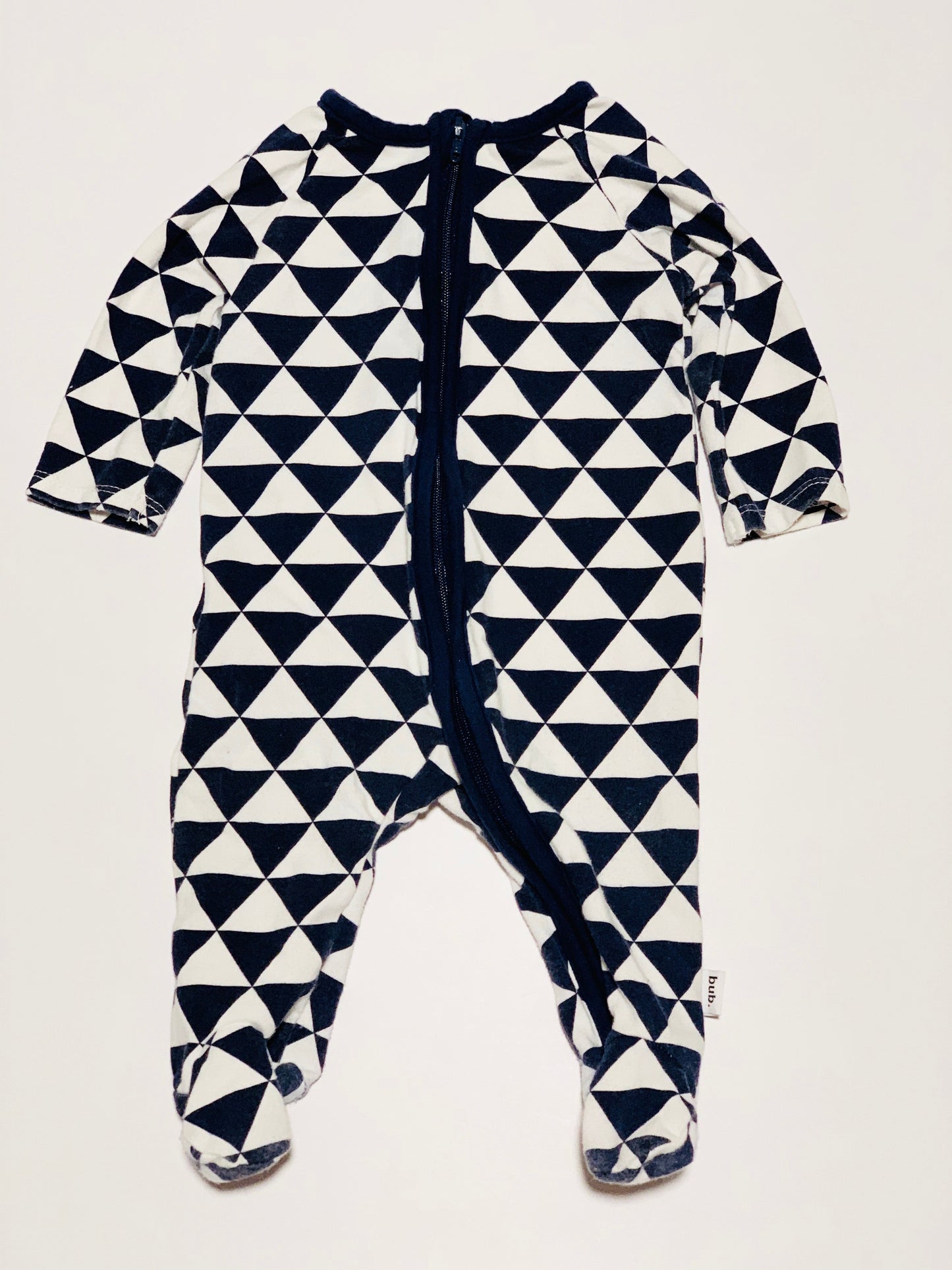 Triangles zip onesie - Size 000