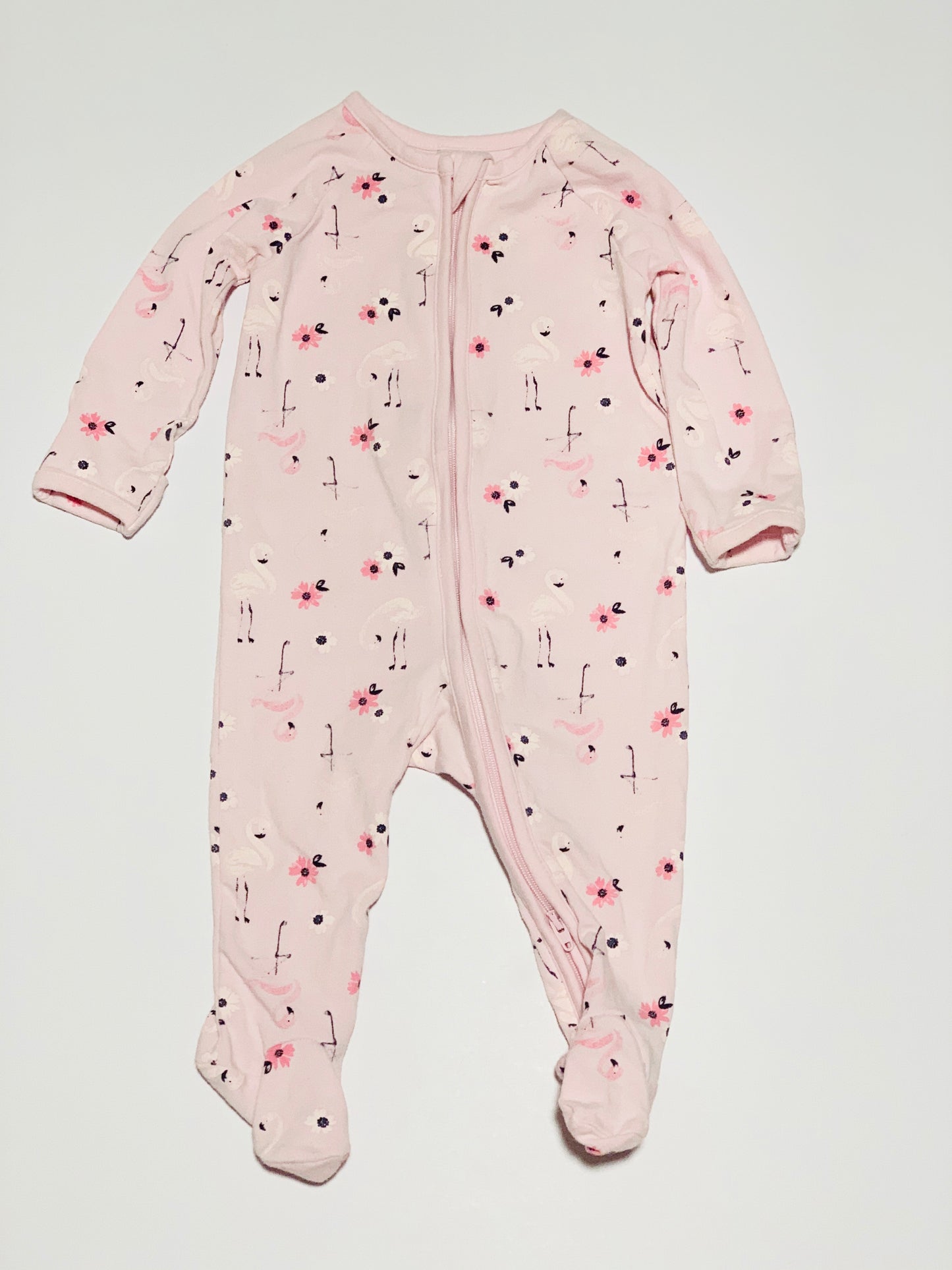 Flamingo zip onesie - Size 00