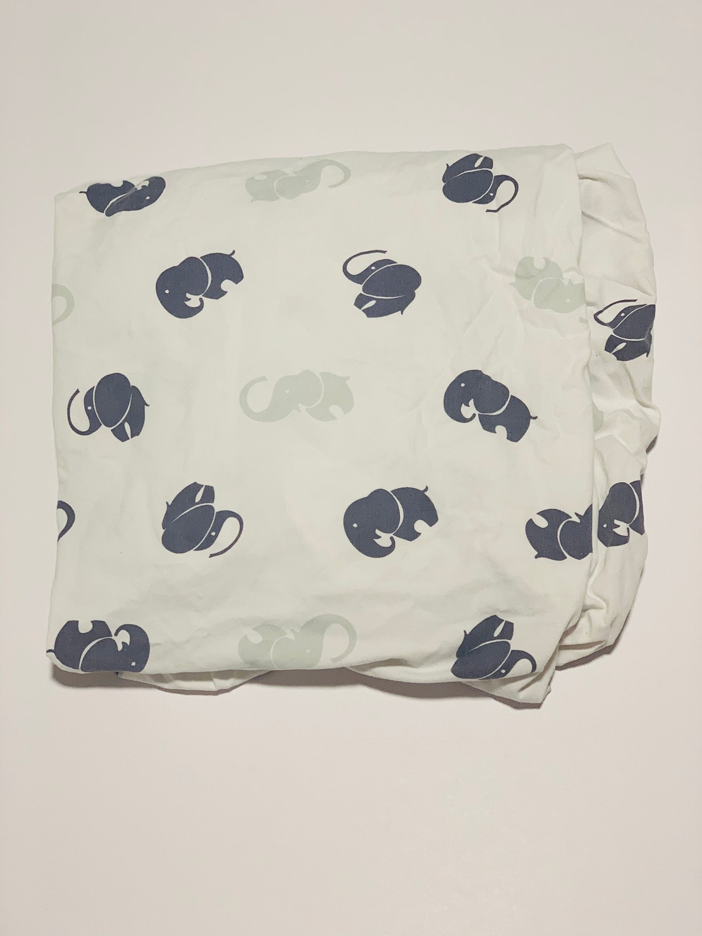 Elephant fitted cot sheet