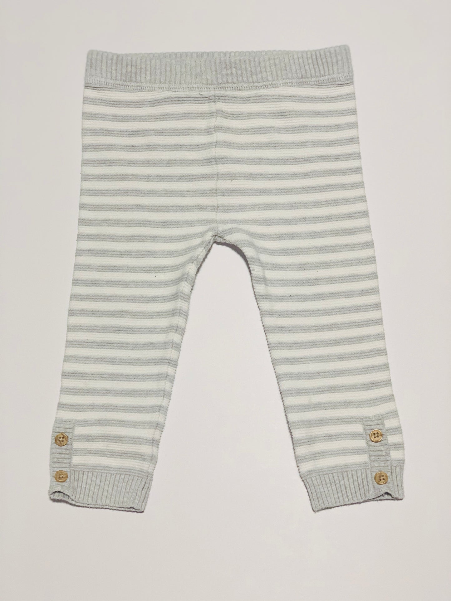 Grey stripe knit pants - Size 0