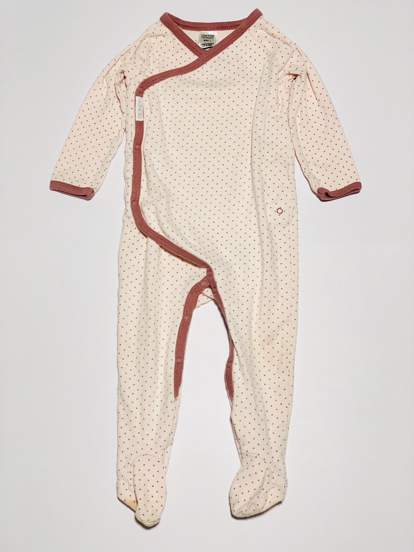 Pink dot onesie - Size 1
