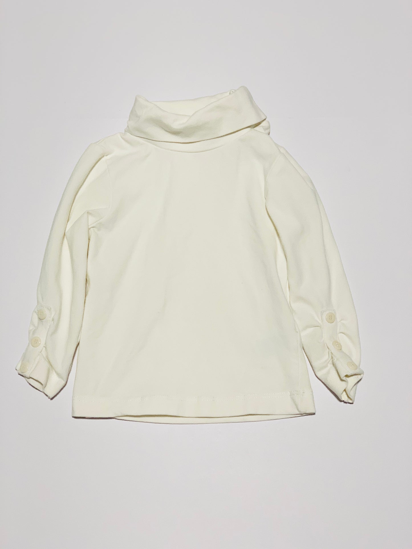 White turtle neck - Size 6-9 months