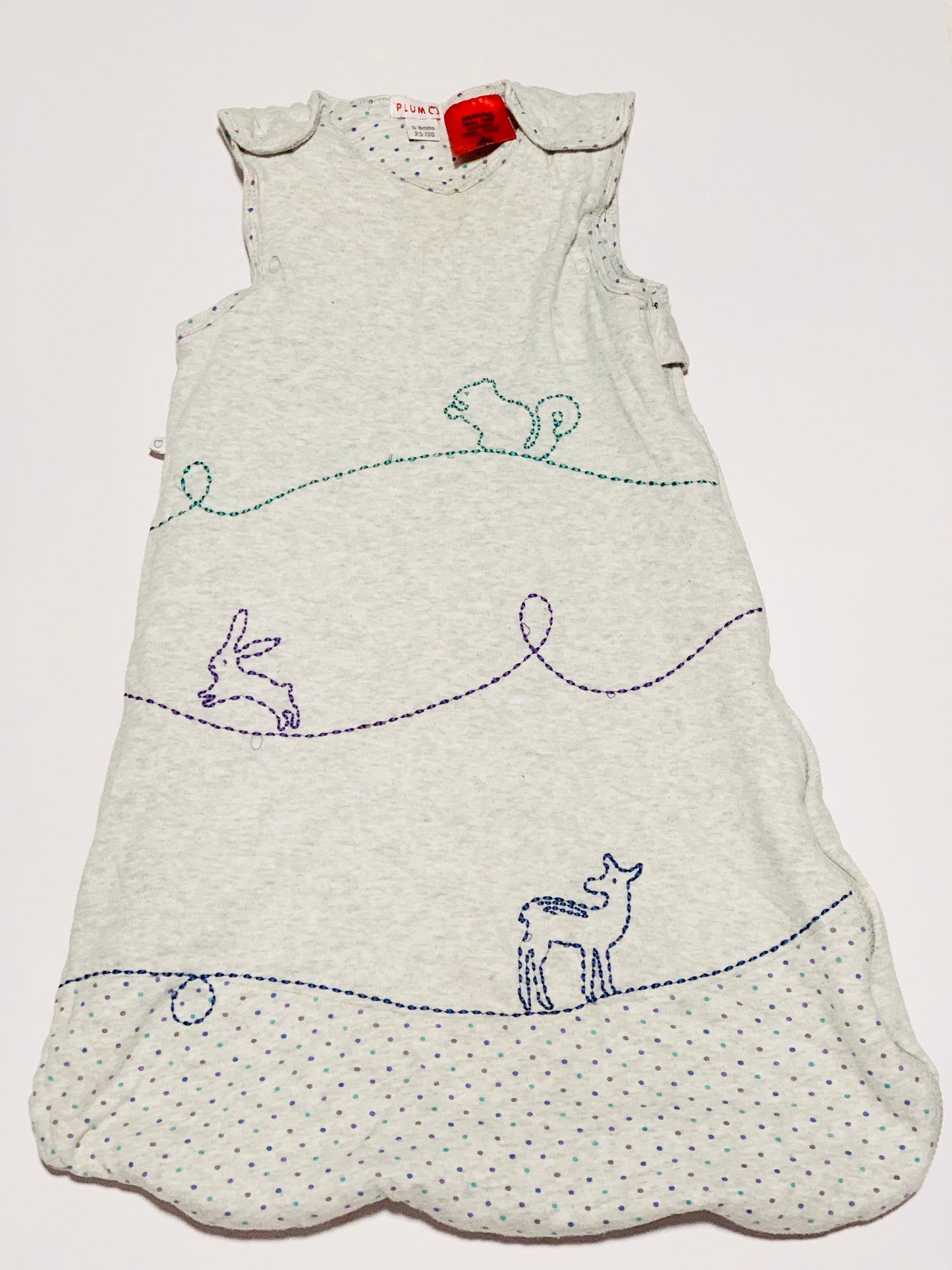 Grey 2.5 tog sleeping bag - Size 0-6 months