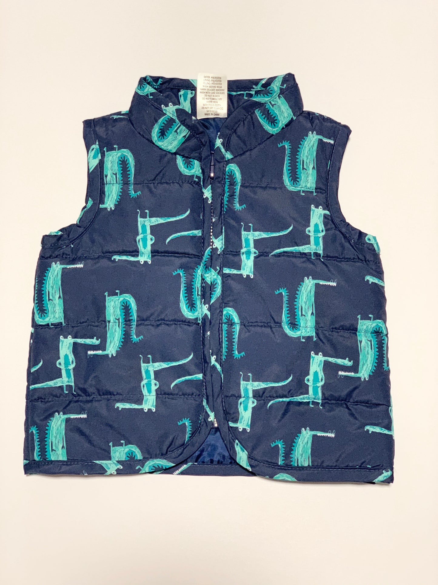 Crocodile puffer vest - Size 00