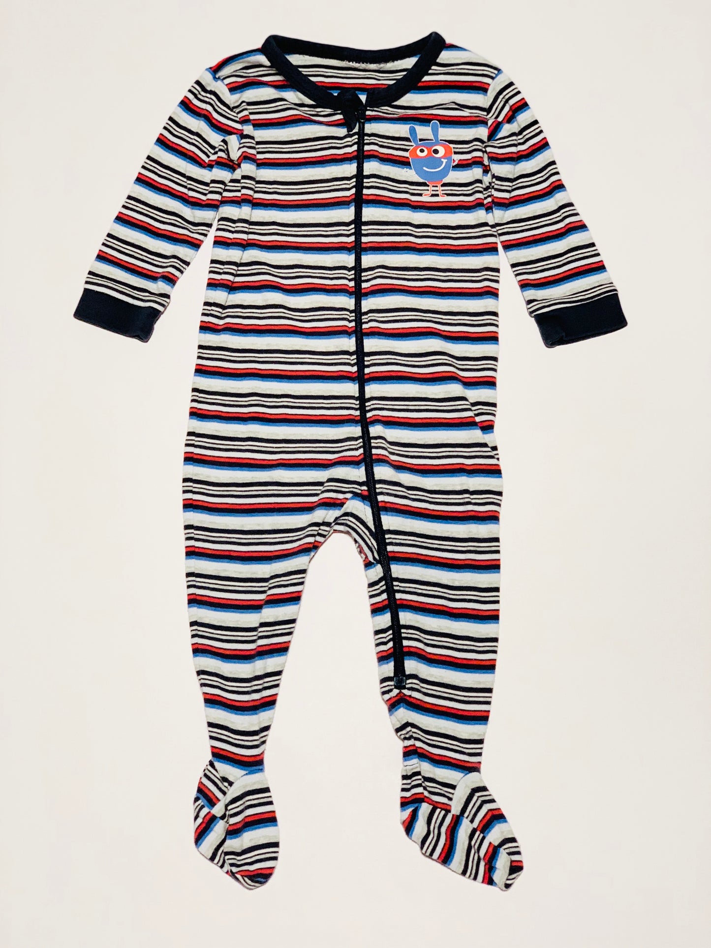 Striped zip onesie - Size 1